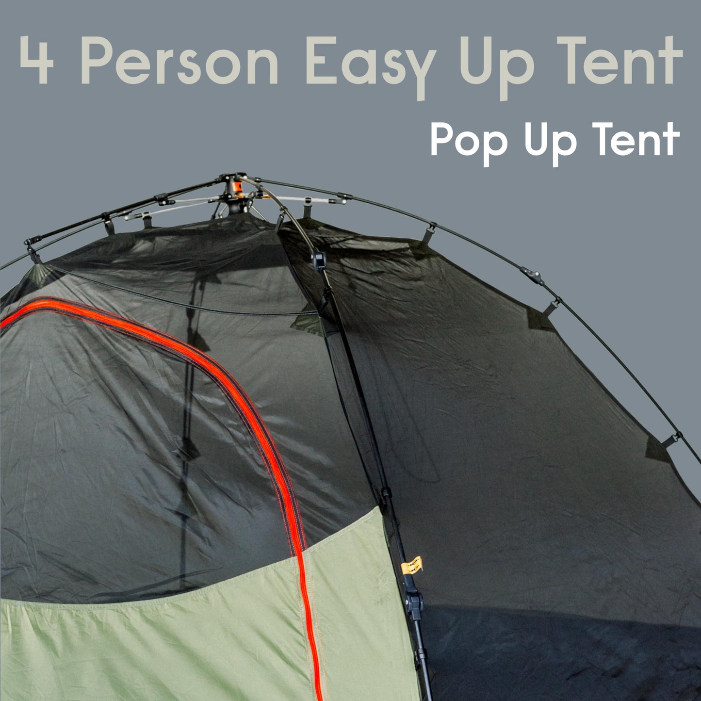 Bear Grylls 4 Person Pop Up Tent - Portable Automatic Tents for Camping - No Poles to Assemble - Easy Tents for Camping
