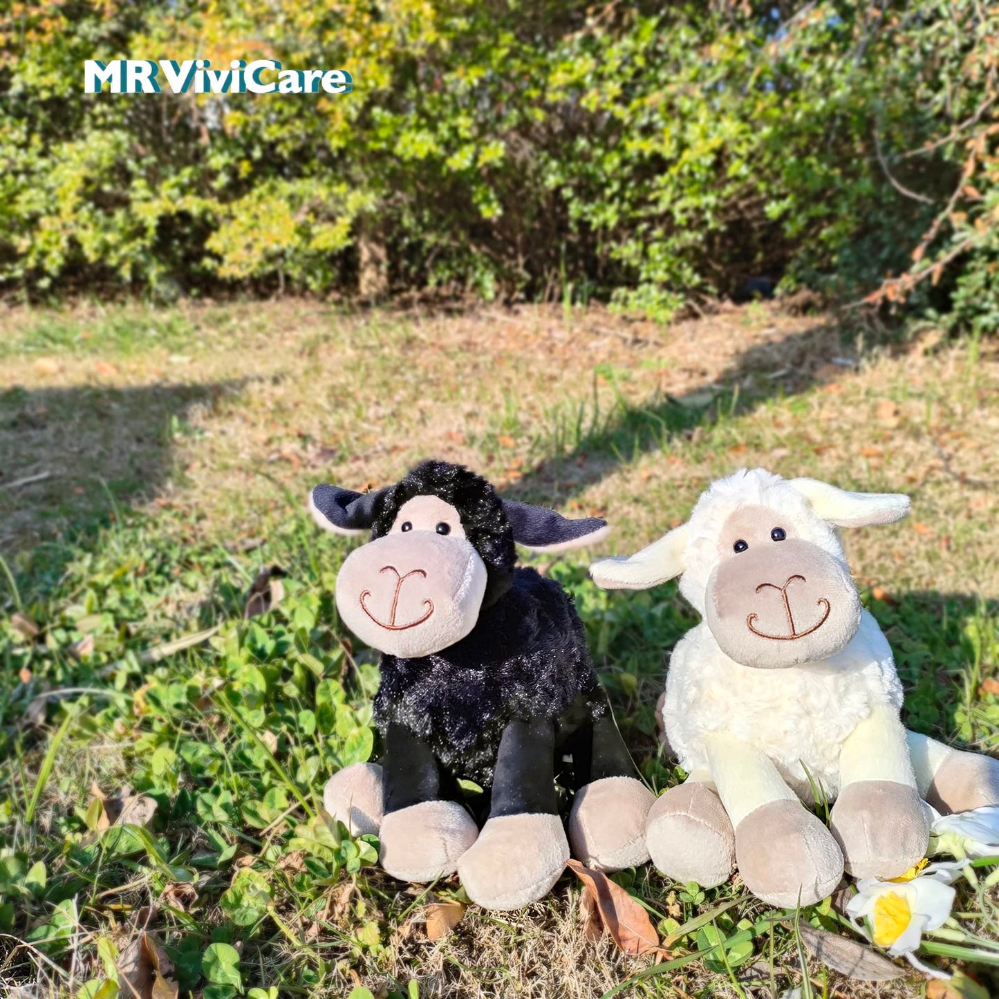 MR ViviCare 6.5" White/Cream Sheep Stuffed Animals for Boys and Girls,Soft and Adorable Lamb Plush Toys for Newborn Babies,Great Gifts