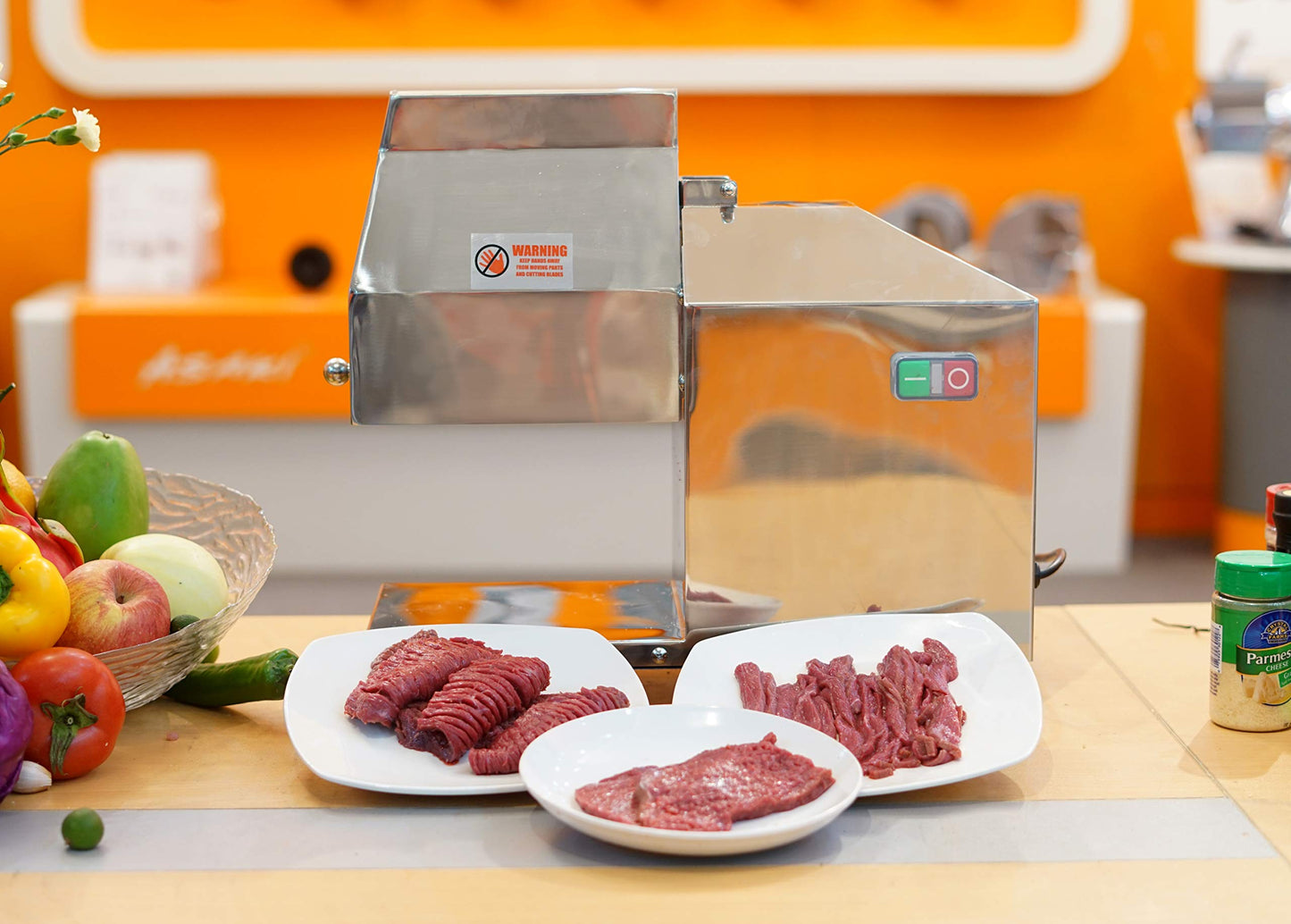 Li Bai Commercial Meat Tenderizer Electric 110v Heavy Duty Meat Grinder with Stainless Steel Body 350w for Commercial Restaurant Kitchen Use