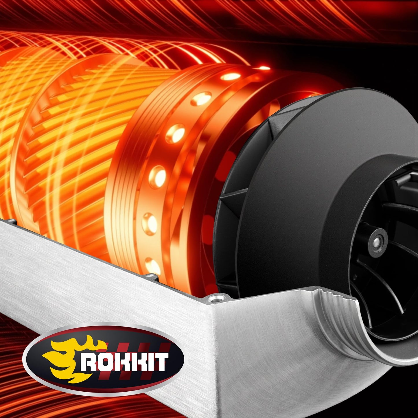 ROKKIT Portable Diesel Air Heater, 8KW, 110V/12V, LCD Monitor & Remote Control, Low Noise, Ideal for Tent, Car, RV, Camper