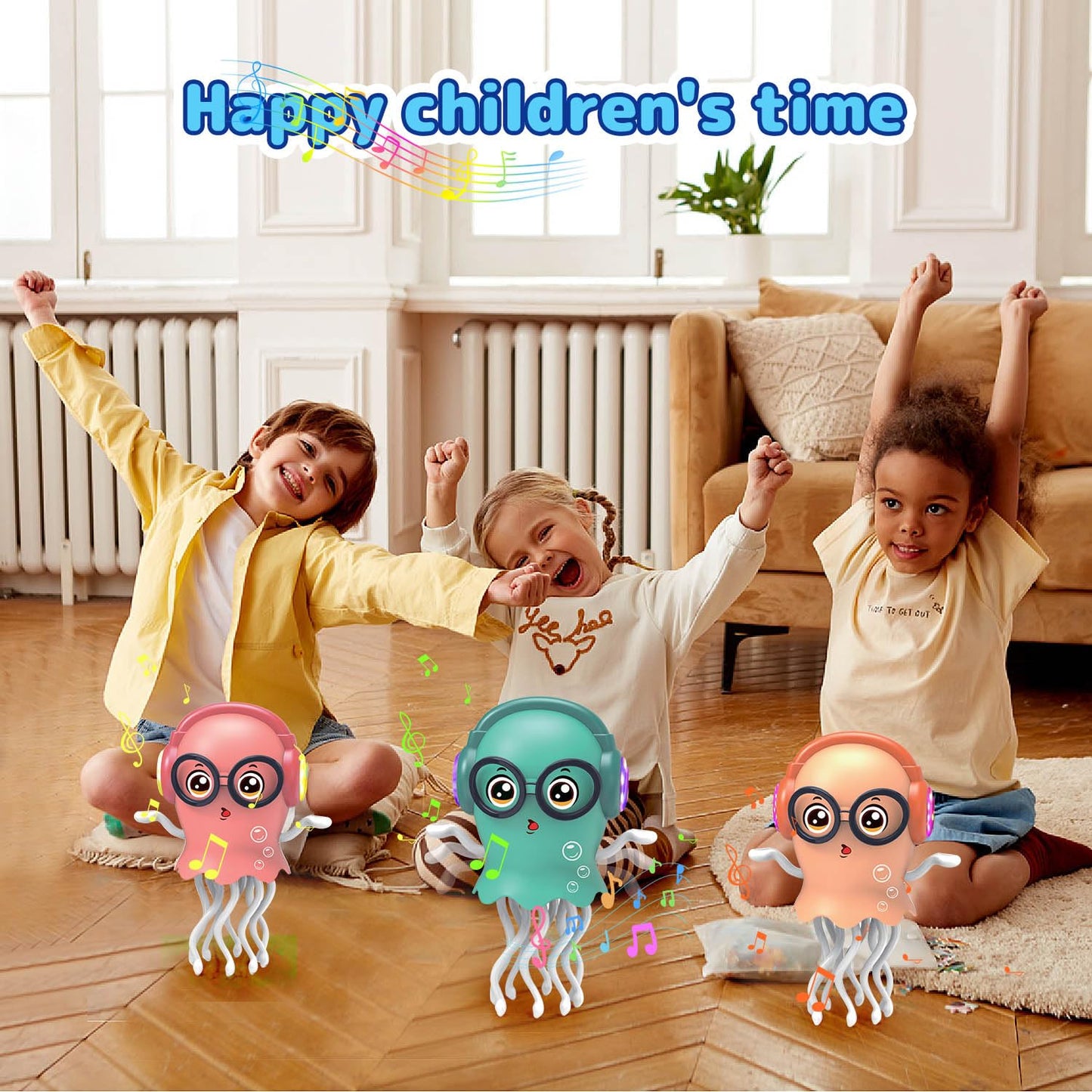 Zonopy Dancing Jellydancer Baby Toy, Crawling Infant Tummy Time Toy,Dancing Loud Music Crawling Walking Toys for 3 4 5 6 7 8 Year Old Kids Boy Girl Birthday Gifts, Interactive Relax Fidget Gifts