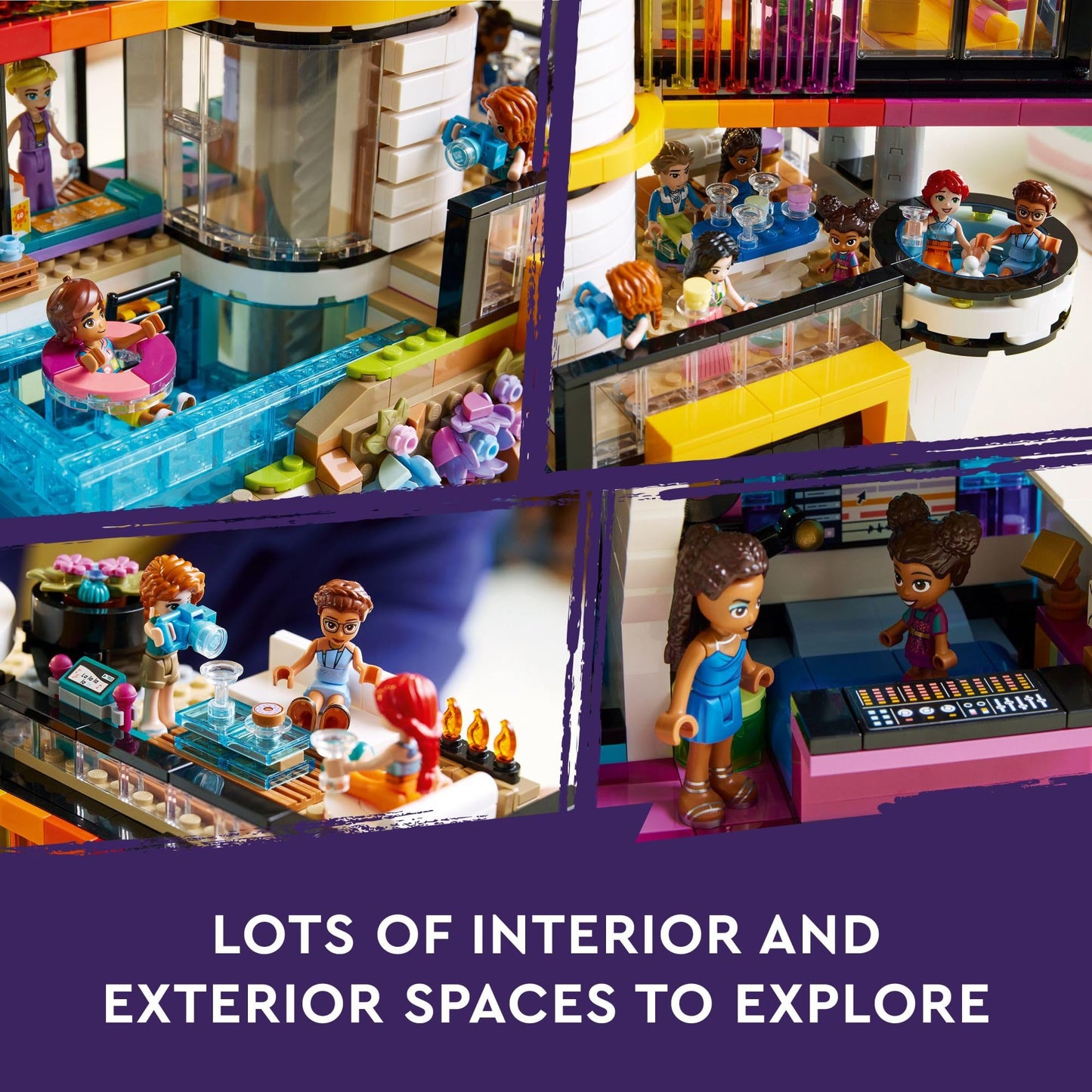 LEGO Friends Andrea's Modern Mansion Doll House - Gift for Christmas - 4 Story Toy House Building Toy Set for Kids, Girls and Boys, Ages 14+ - Includes 11 Characters - 42639