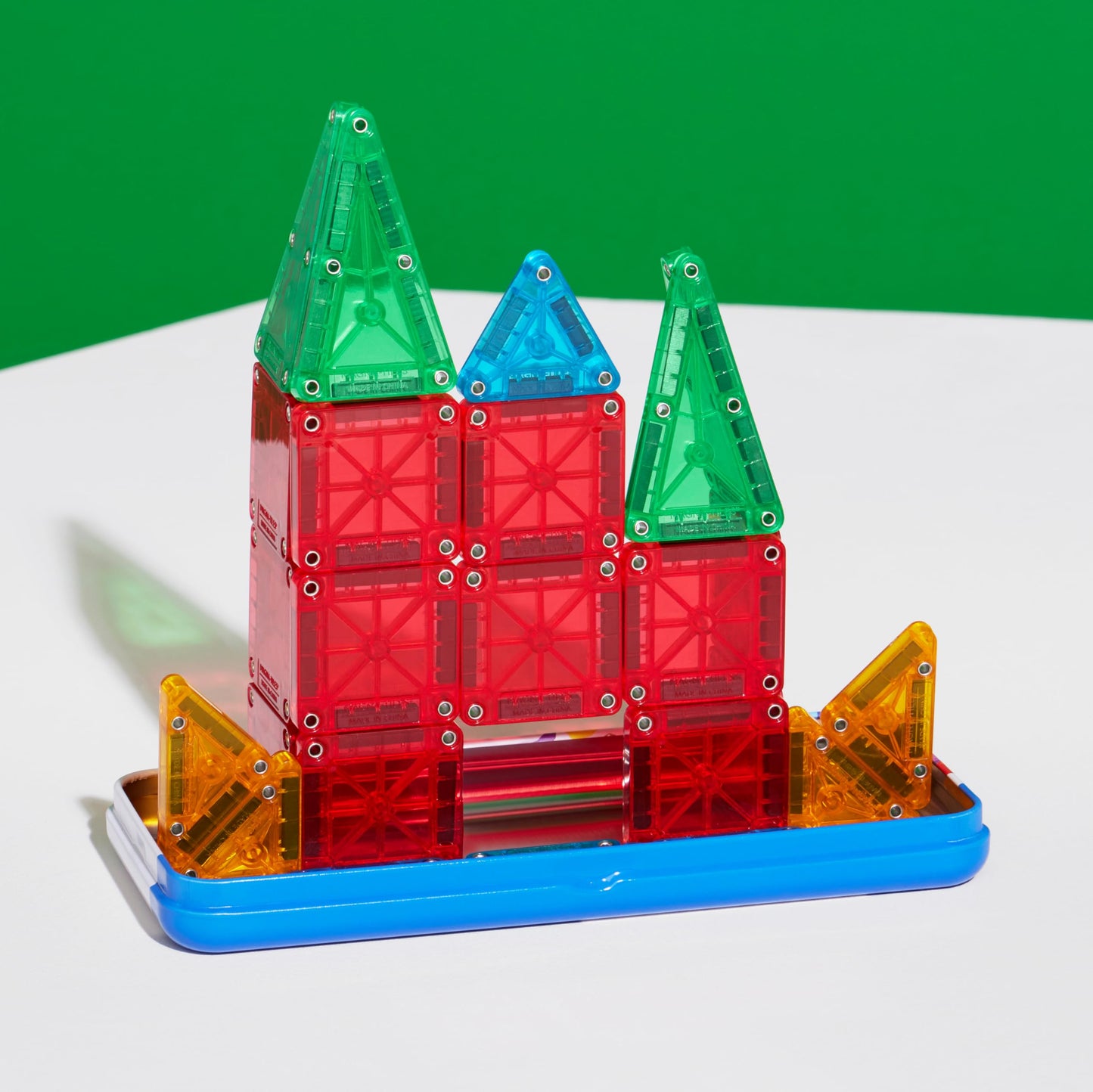 Magna-Tiles microMAGS 26-Piece Travel Magnetic Construction Set – Bold Colors, The Original Magnetic Building Brand