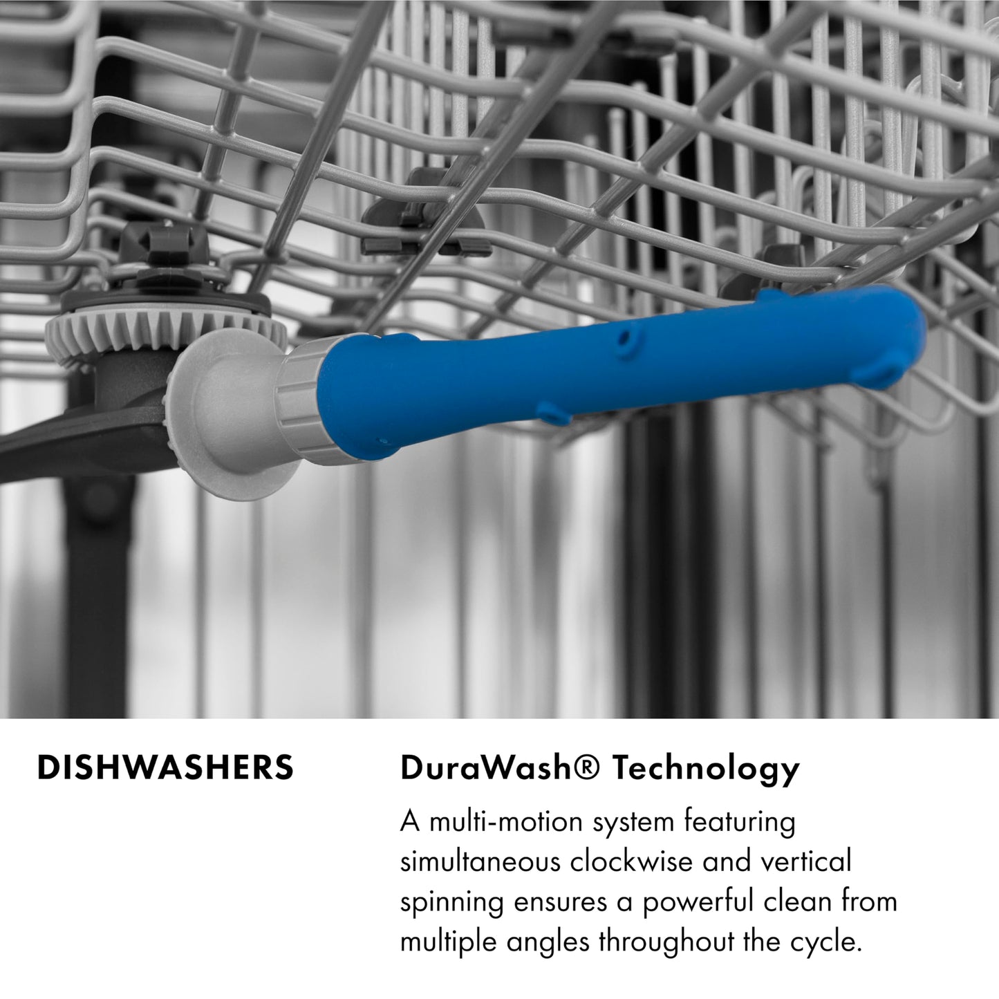 ZLINE 24" Monument Series 3rd Rack Top Touch Control Dishwasher in Stainless Steel with Stainless Steel Tub (DWMT-304-24)