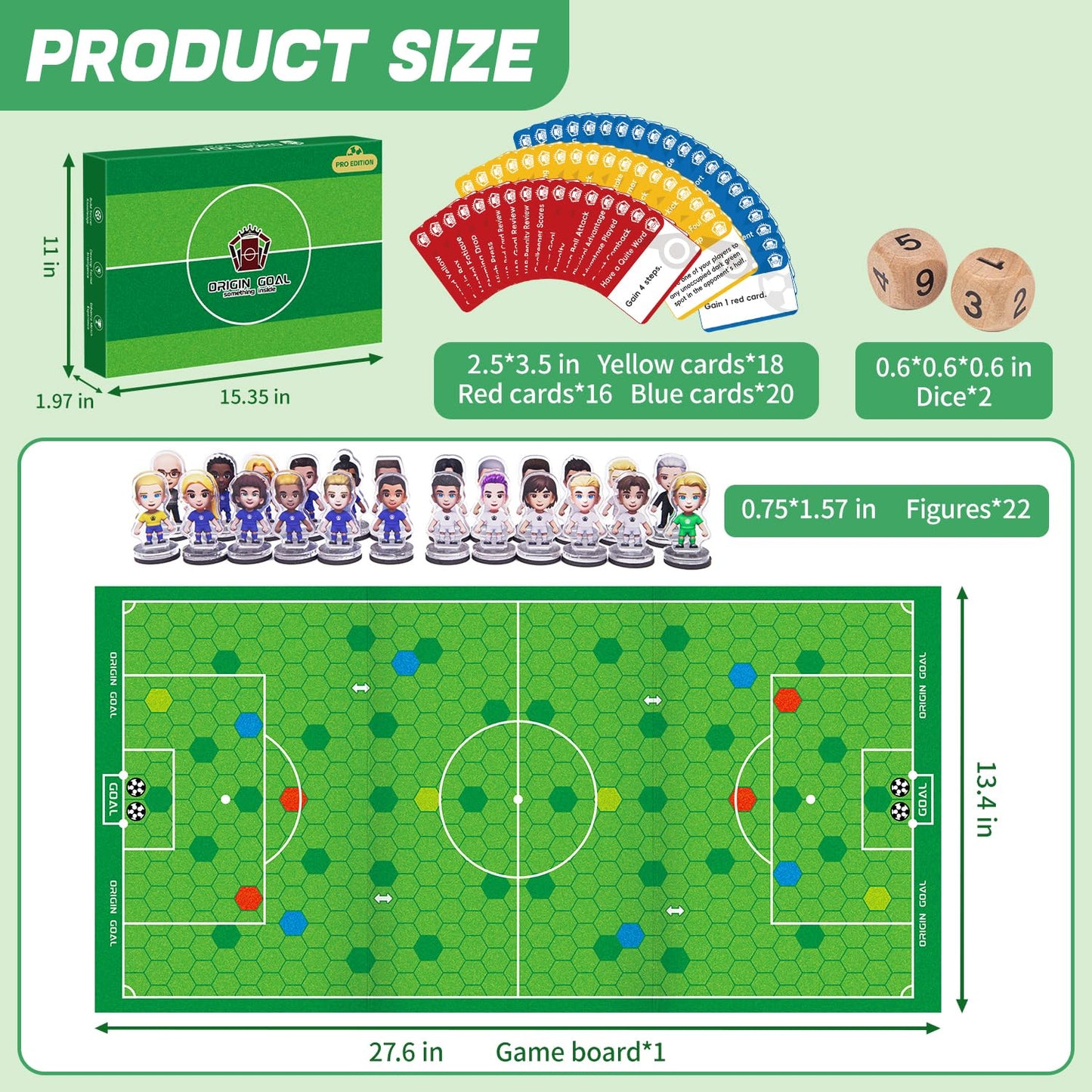 Original Soccer Board Game 2026 Soccer Event Interactive Soccer Toy Gift - Foosball Table Game for Indoor Home Party Family Perfect Christmas Birthday Tabletop Football Gift for Kids