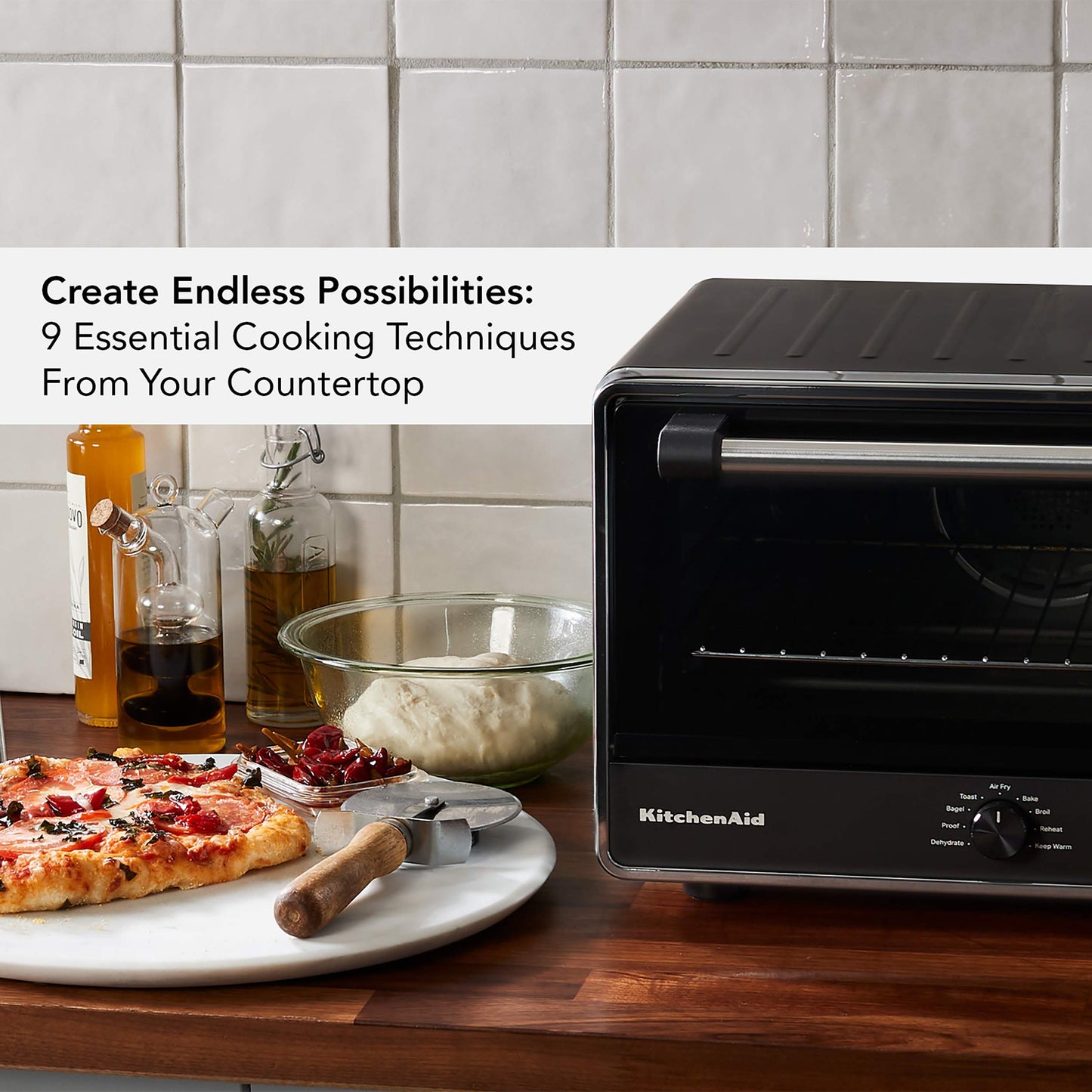 KitchenAid Digital Air Fry Countertop Oven, KCO124BM, Black Matte