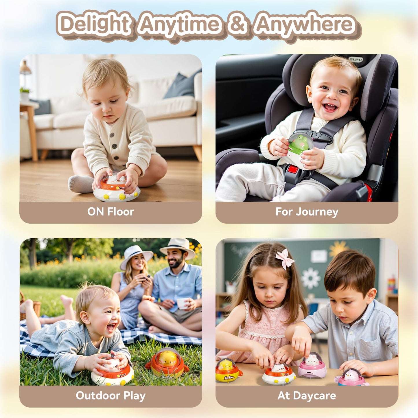 Dimoarch Baby Toys 1 Year Old, Press and Go Cars for Toddlers 1-3, Push Toys for 1+ Year Old Boy, Baby Cars Toys 6-12-18 Months, 1st Birthday Gift for 1 2 3 Year Old Toddler Toys 1-2 2-3