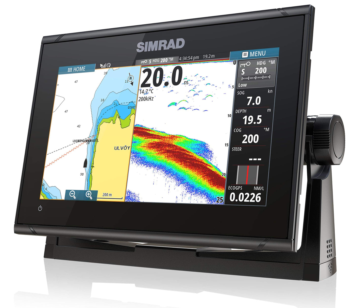 Simrad GO9 XSE - 9-inch Chartplotter (No Transducer) with C-MAP Discover Chart Card
