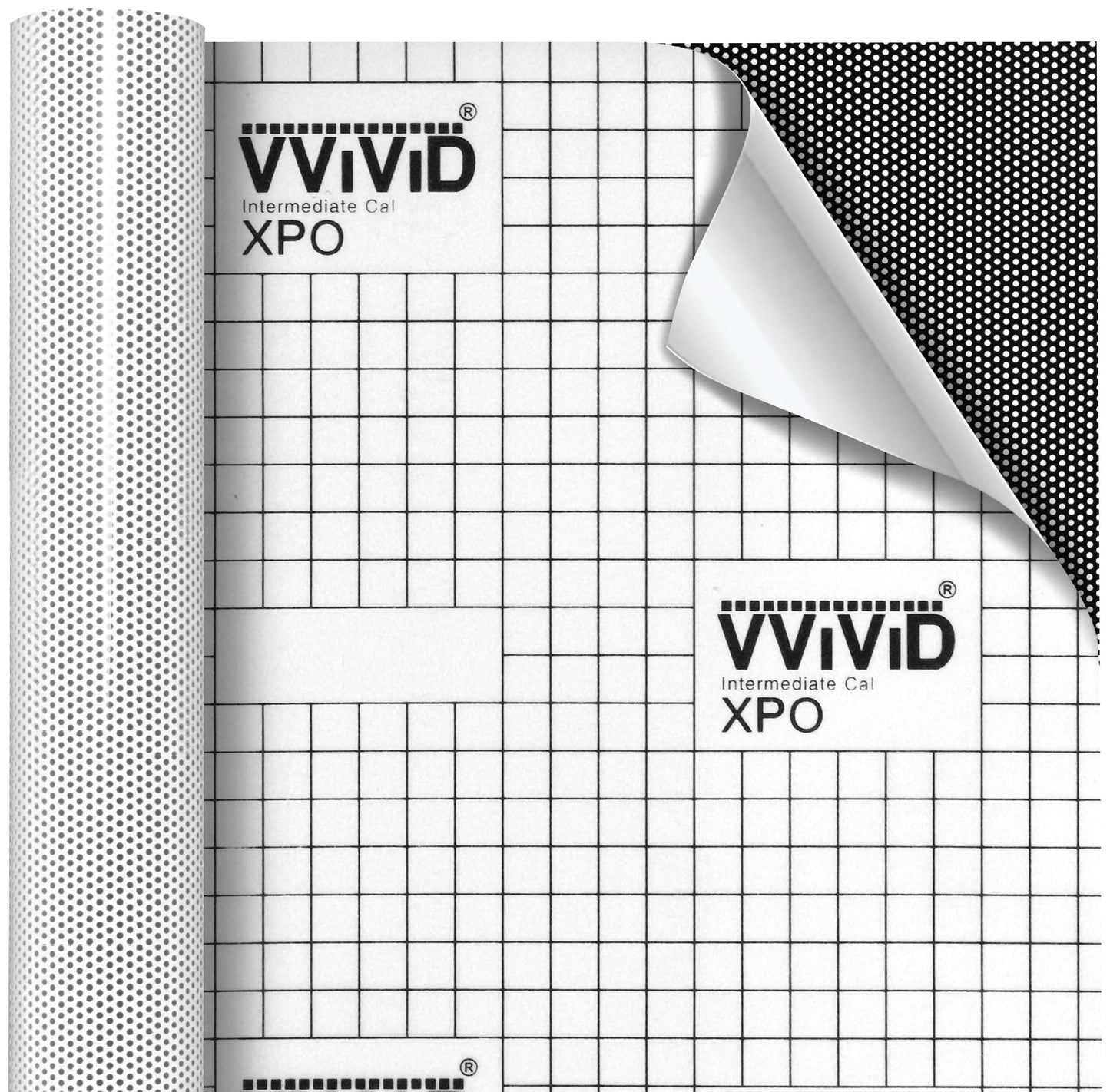 VViViD One Way Perforated Window Vinyl Privacy Wrap Film Roll Decal Sheet DIY Easy to Use Air-Release Adhesive (100ft x 54 Inch)