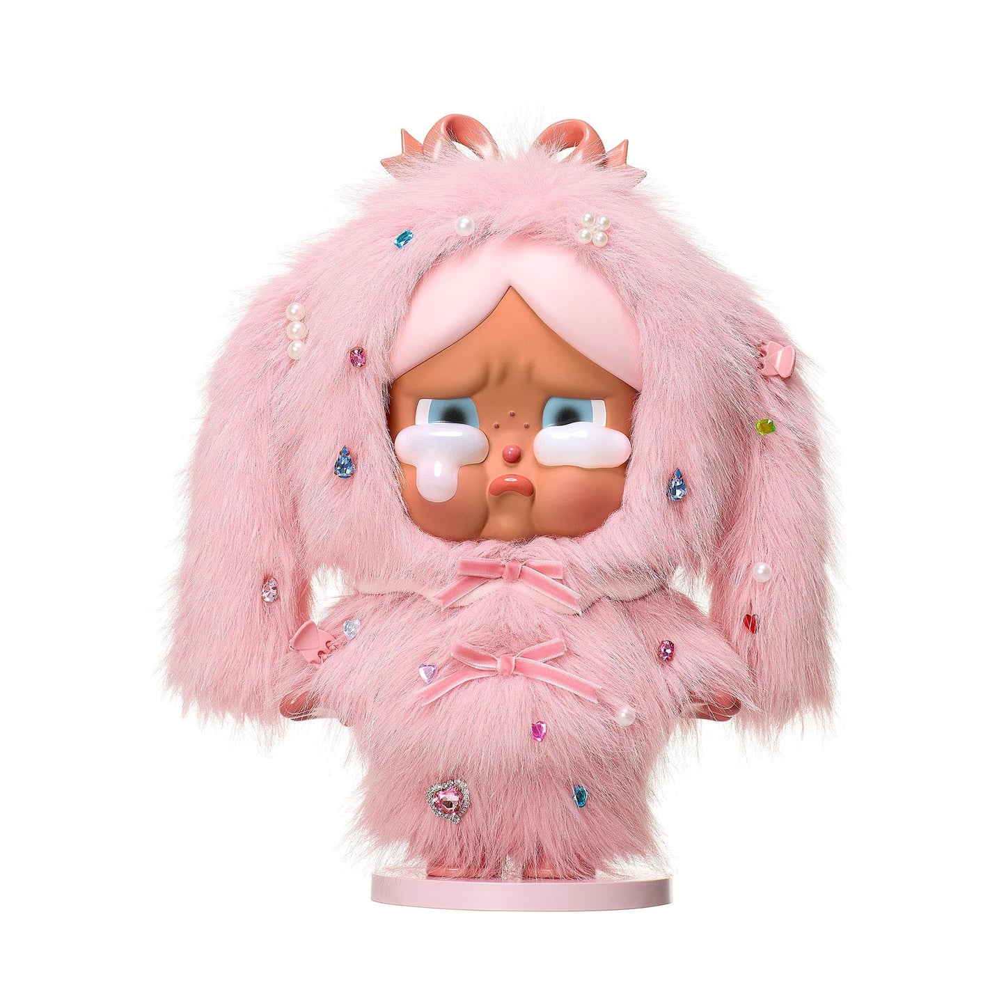 POP MART MEGA Crybaby 400% Crying in Pink 27.6cm/ 10.87inches Figurine, Toys for Mordern Home Décor, Collectible Art Toy