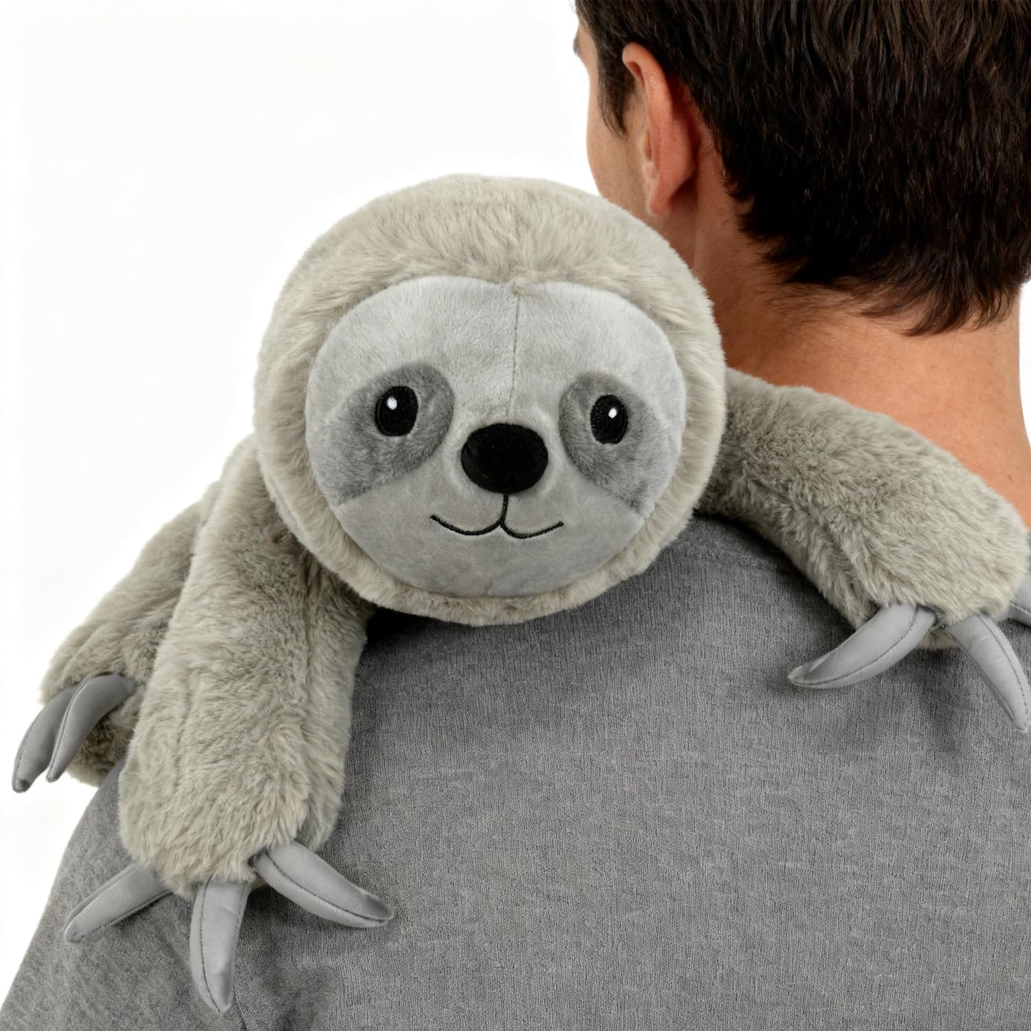 JUSTQUNSEEN 4.5 Lbs Weighted Stuffed Animals for Kids and Adults 22" Cute Sloth Shaped Toys Soft Weighted Plush Toys Gifts for Christmas Easter Birthday Holidays Ideal Huggable Plush Pillow (Sloth)