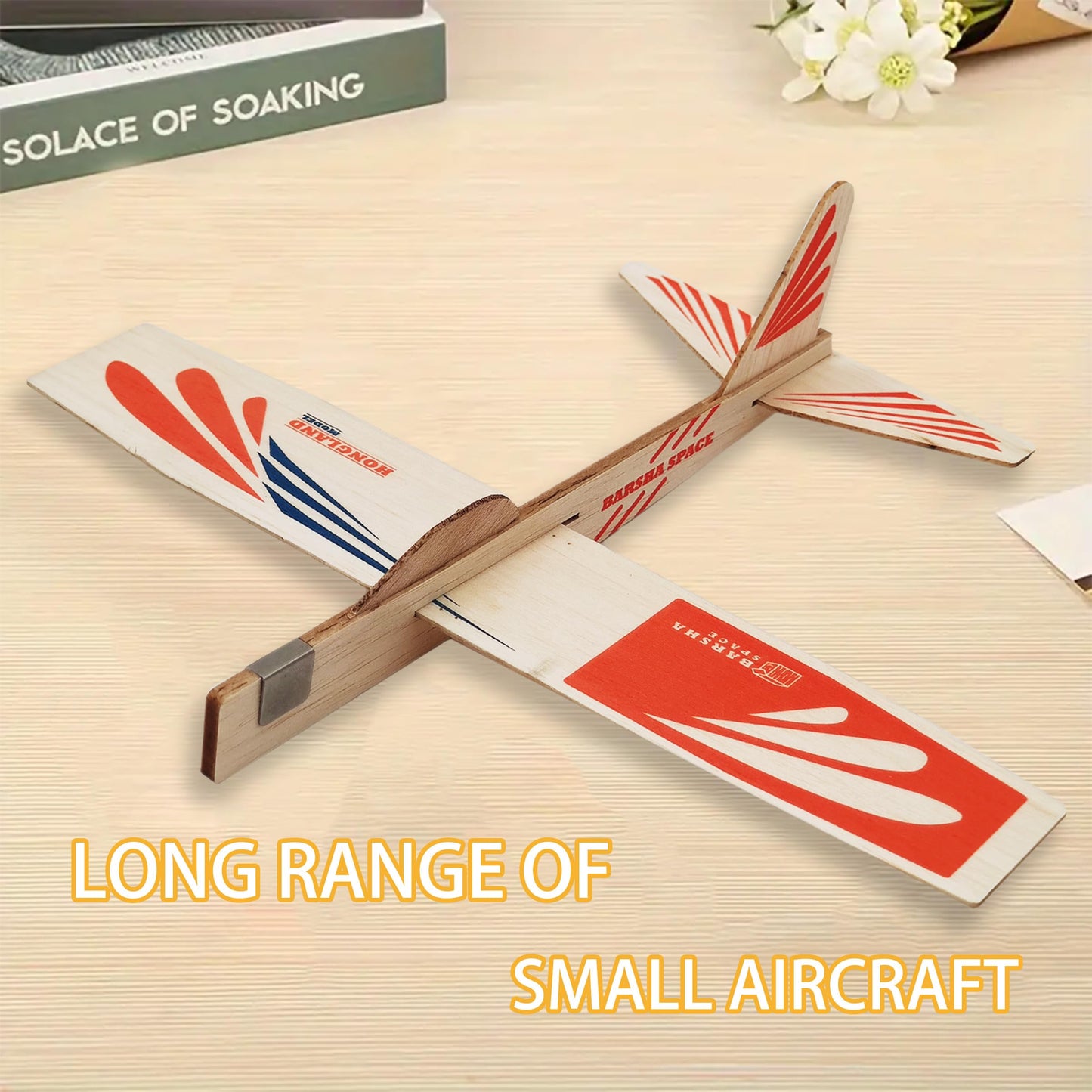 Barsha Space Balsa Wood Airplane Toys Set | Wooden Airplane Kits | 4 Balsa Wood Glider Planes, Model Toy Airplane Kits | Classic Toys for Children