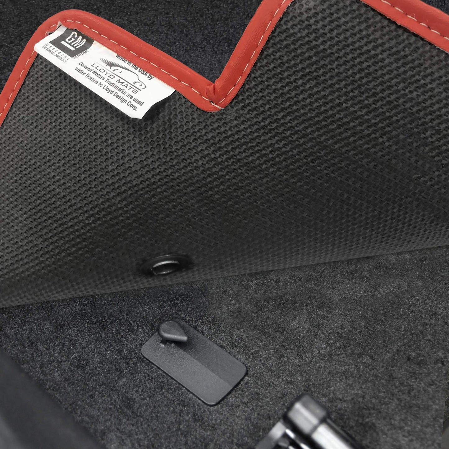Lloyd Mats Custom-Fit Carpeted Floor Mats Premium Luxury Car Floor Liners for C5 Corvette 1997-2004 Silver Flag 2Pc Set Black (Black, 2PC - Red Flags + Corvette)
