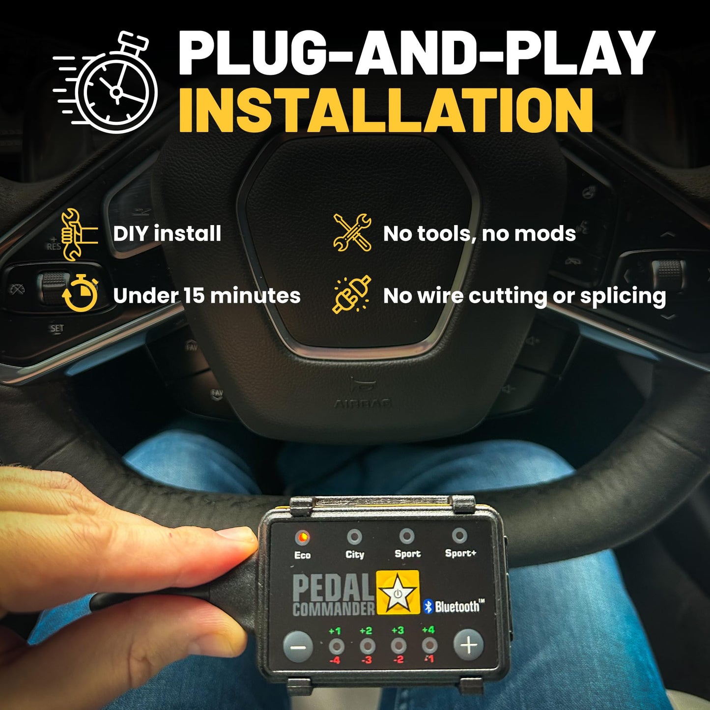 PEDAL COMMANDER for Chevrolet Corvette C8 2020-2026 Throttle Response Controller - Plug-and-Play, 4 Modes & App Control, Throttle Controller Performance Upgrades, Corvette Accessories