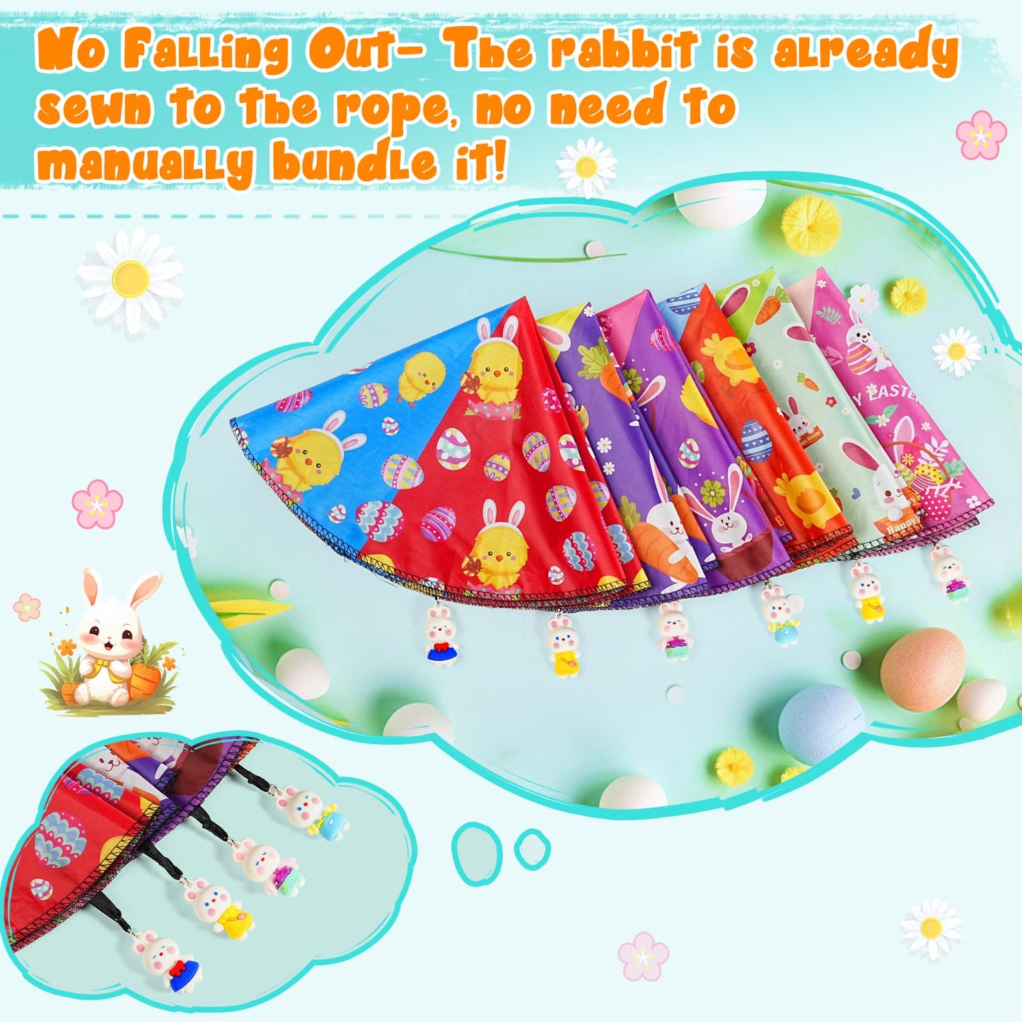 CPSYUB Easter Basket Stuffers Toys for Kids: Easter Parachute Toys for Kids - Easter Egg Fillers Ideas Gifts Outdoor Games for 4 6 8 10 12 Year Old Boys Girls (6 Pack)