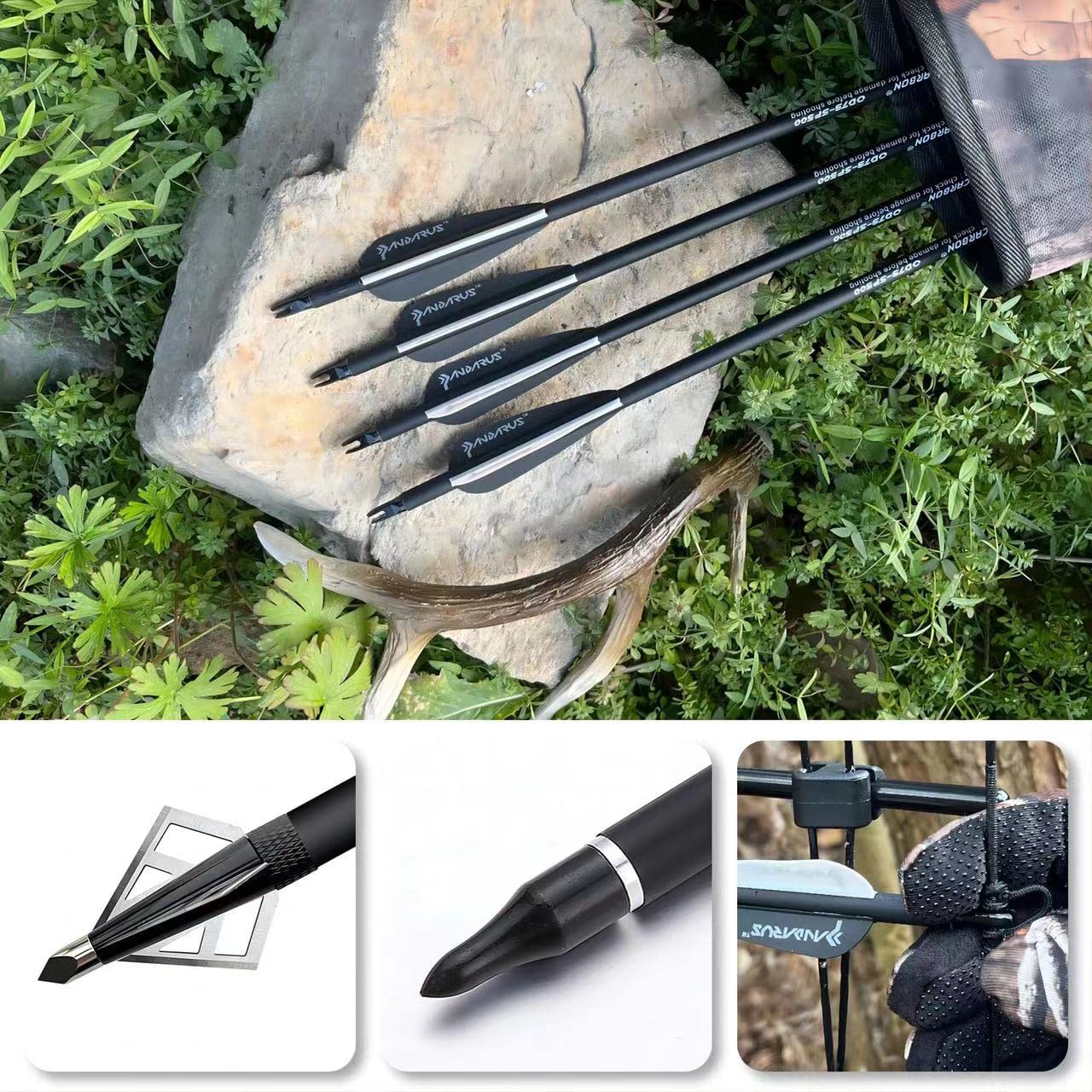 PANDARUS Compound Bow Draw Weight 0-70 Lbs for Pull Beginner and Intermediate Archer Fully Adjustable 19.25"-31" with All Accessories, up to IBO 320 fps New 2024(Black Left Handed Bag)