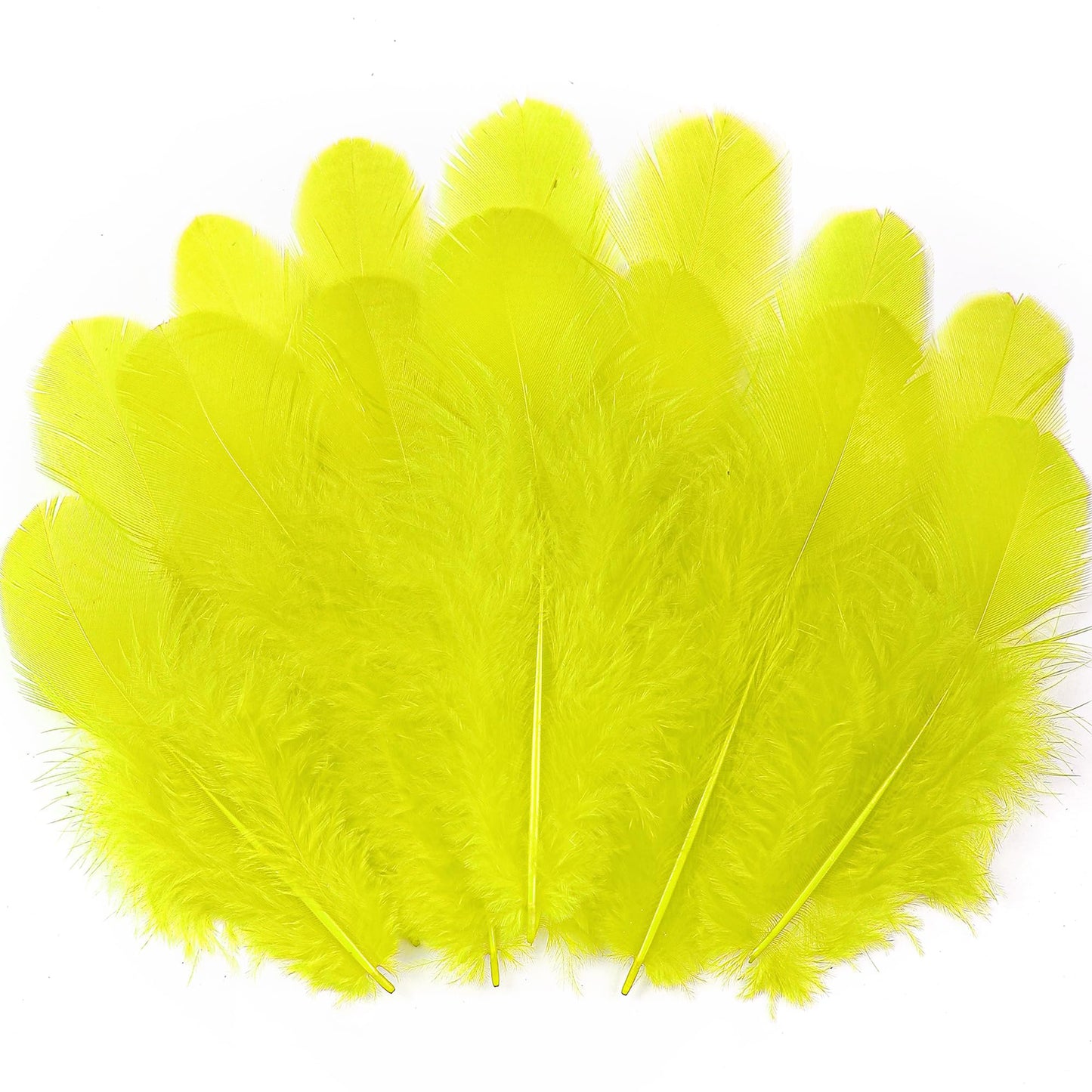 Soarer Colorful Craft Rooster Feathers - 300pcs 3-5inch Colored Feathers Bulk for Kindergarten DIY Crafts,Wedding Home Party Decorations,Dream Catcher Supplies(Rooster Colorful)