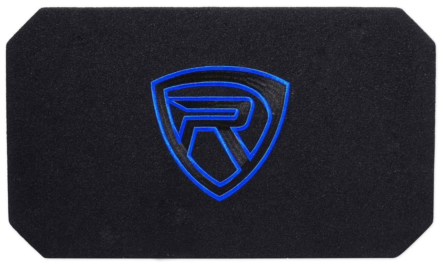 Rockville RMW8A 800W 8" Powered Truck Subwoofer, Class-D Amp, 4 Ohm, Slim Ported Enclosure, Remote Bass Control, Durable MDF with Grill, for Car Audio
