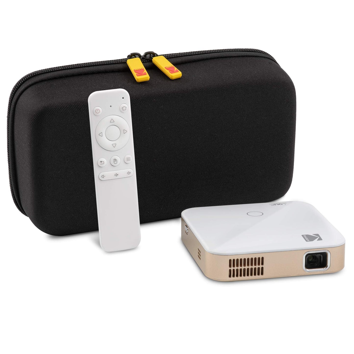 KODAK Luma 350 Portable Smart Projector w/ Luma App | Up to 4K Ultra HD Rechargeable Video Projector w/ Onboard Android 6.0, Streaming Apps, Wi-Fi with EVA Travel Case