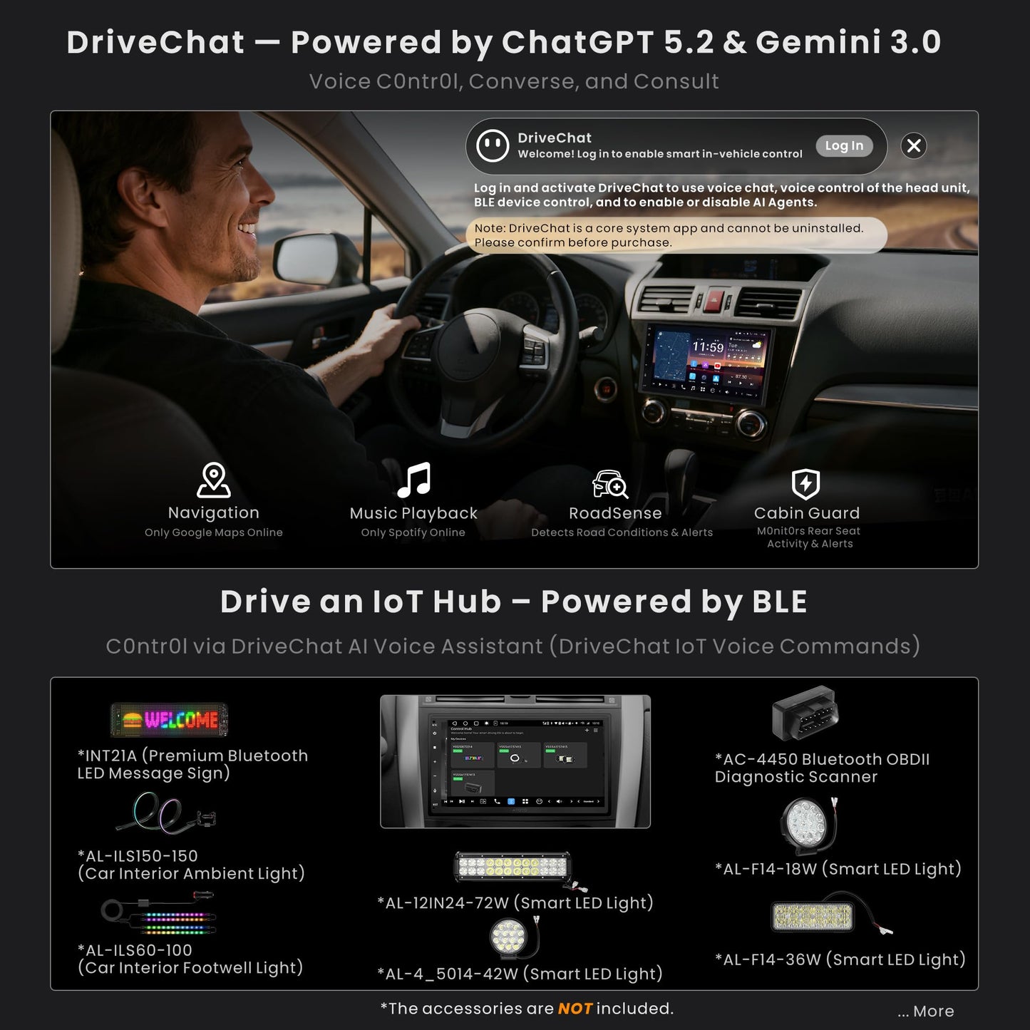 ATOTOZONE 7-Inch Android Double-DIN Car Stereo,AI Agent,7.1.2 Surround Stage,4V RCA, 4G LTE, 8G+128G In-Dash Navi,Optical SPDIF Output,HDMI Input, ADS Protocol,Wireless CarPlay & Android Auto,X10G2B7E
