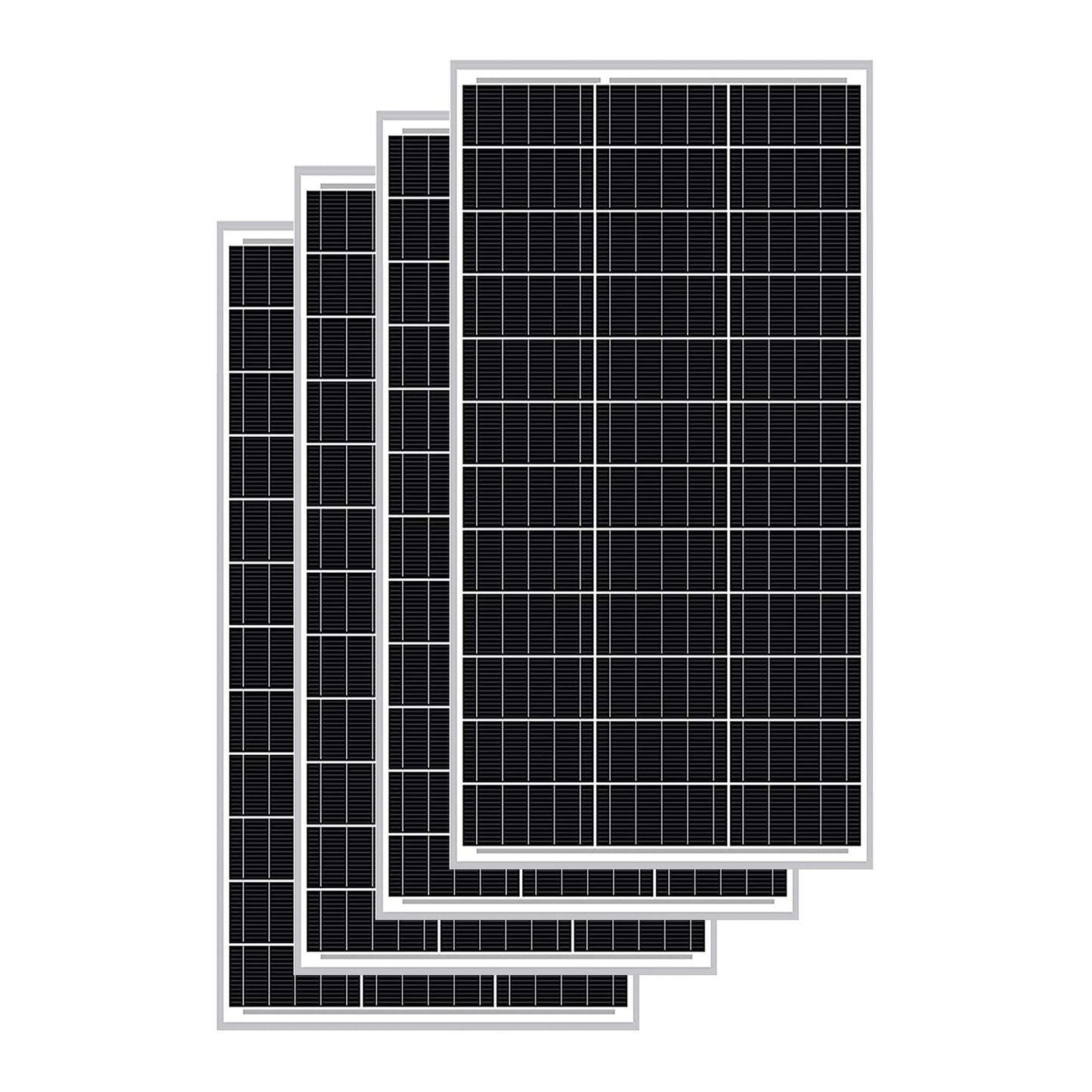 4-Pack ExpertPower 100 Watt 12 Volt Monocrystalline Solar Panel, Compact Design 35.43 x 22.83 x 1.18 in, High Efficiency Module PV Power for Battery Charging Boat, Caravan, RV, Off Grid Applications