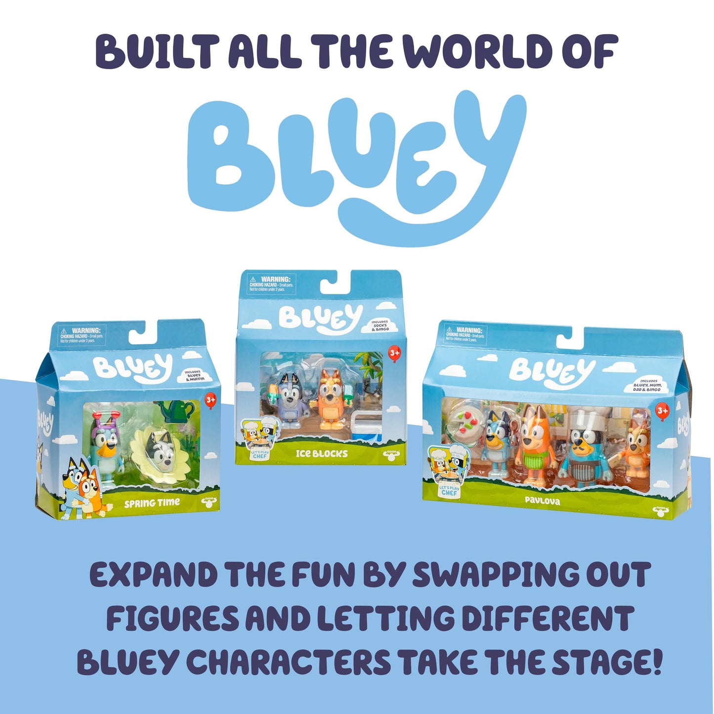 Bluey Hammerbarn Mega Kids Home Improvement Store Playset, 22”, 4 Level Pretend Store with 15 Accessories and 45+ Sounds, Kids Play Market for Ages 3+
