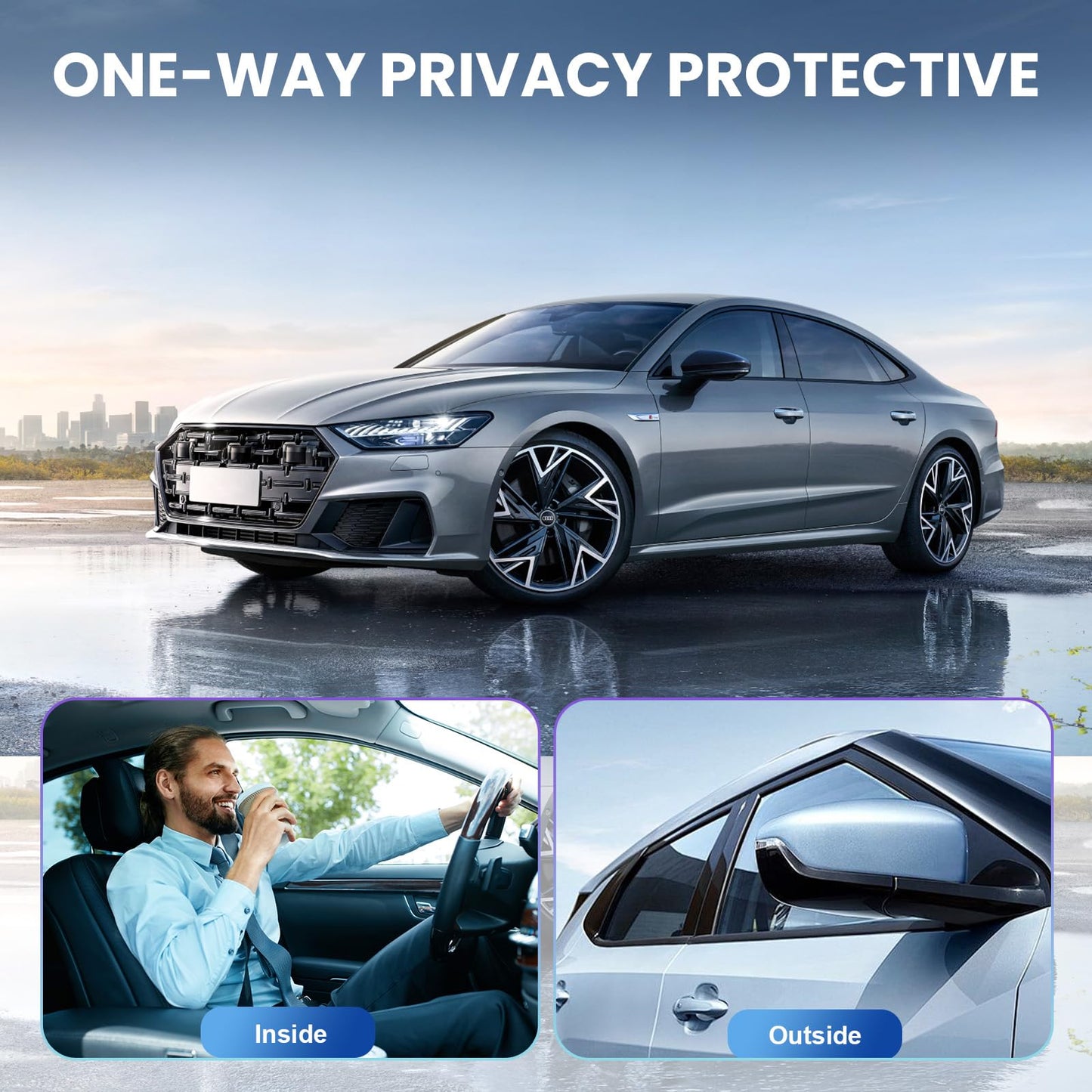 LuxeShade Car Window Tint 5% VLT 36" in x 100'Ft Nano Ceramic Window Tint Roll, 2 Ply Automotive Window Tint Privacy Film for Car Sun Protection, UV & Heat Blocking and Scratch Resistant