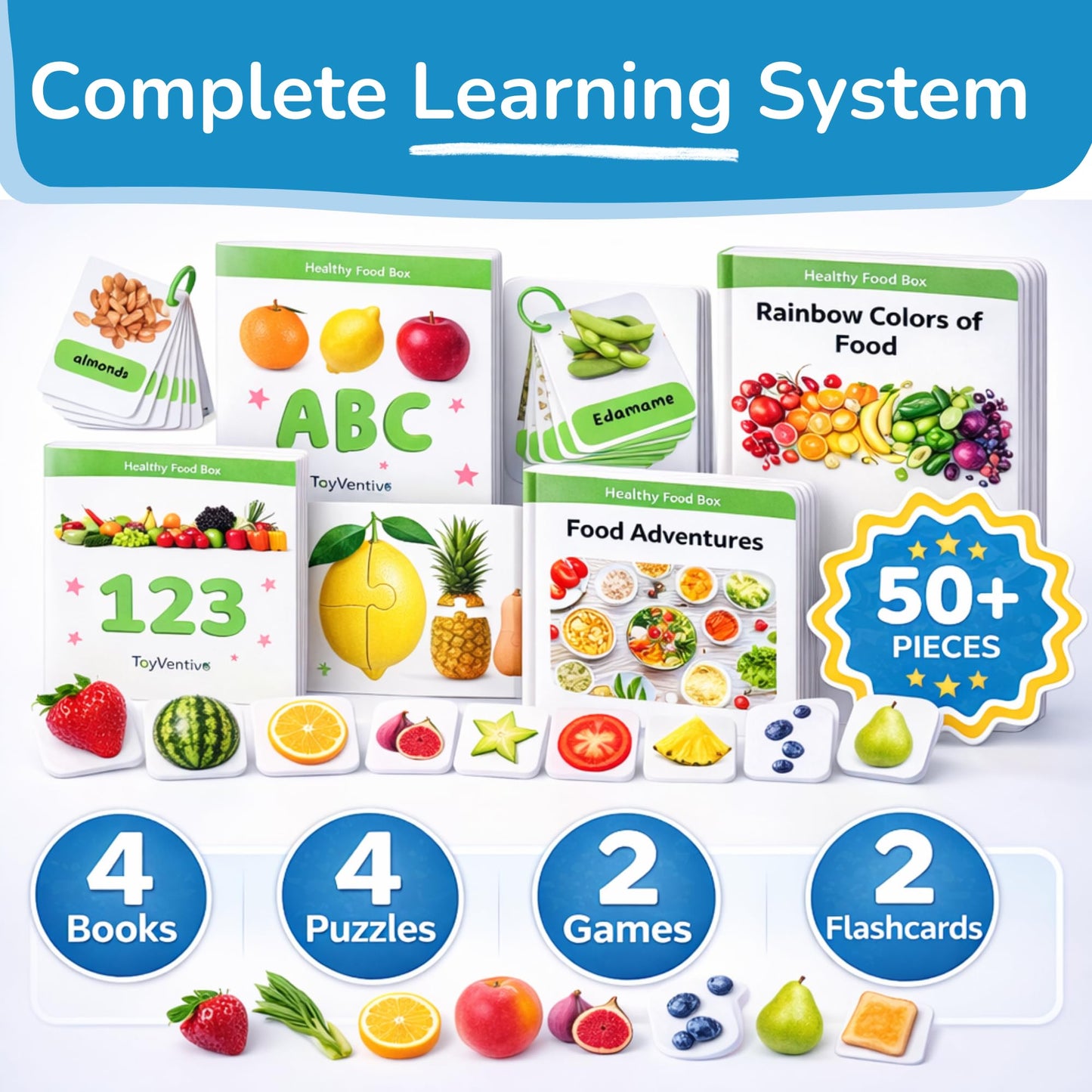 Preschool Learning Activities, Educational Books, Toddler Flashcards, Montessori Games, Picture Cards, Play Food For Toddlers 1-3, 1 year old girl gifts and toys, 2 year old girl birthday gift