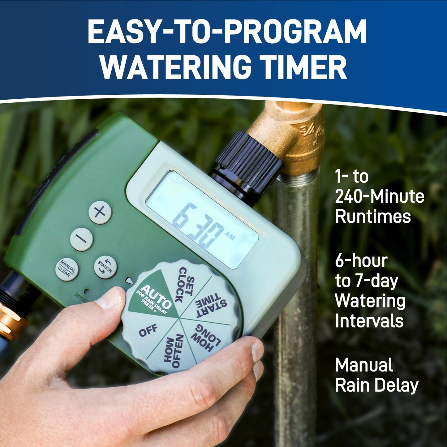 Orbit 50021 2-Zone All-in-One Automatic Watering System