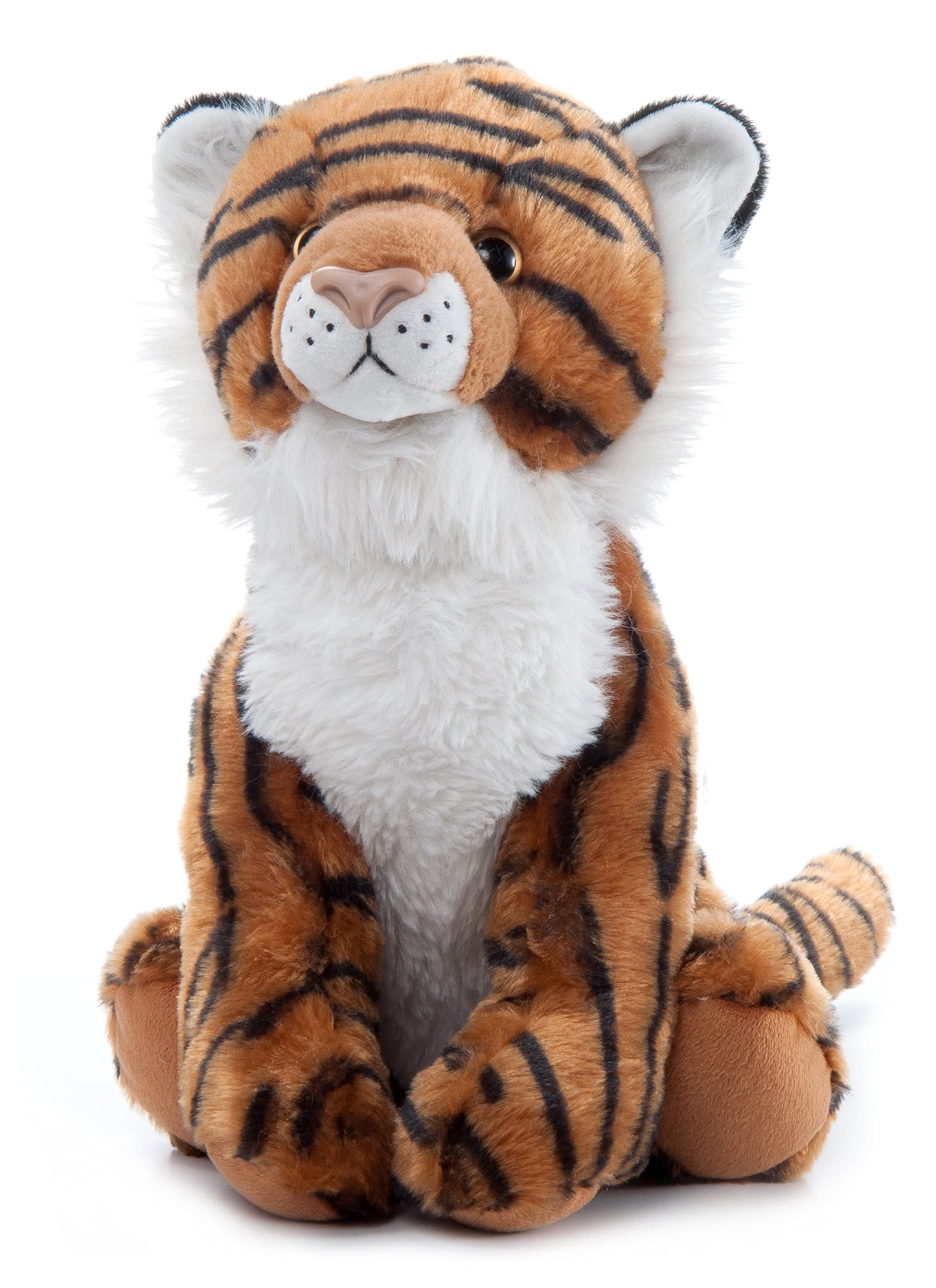 The Petting Zoo Tiger Stuffed Animal Plushie, Gifts for Kids, Wild Onez Zoo Animals, Tiger Plush Toy 12 inches
