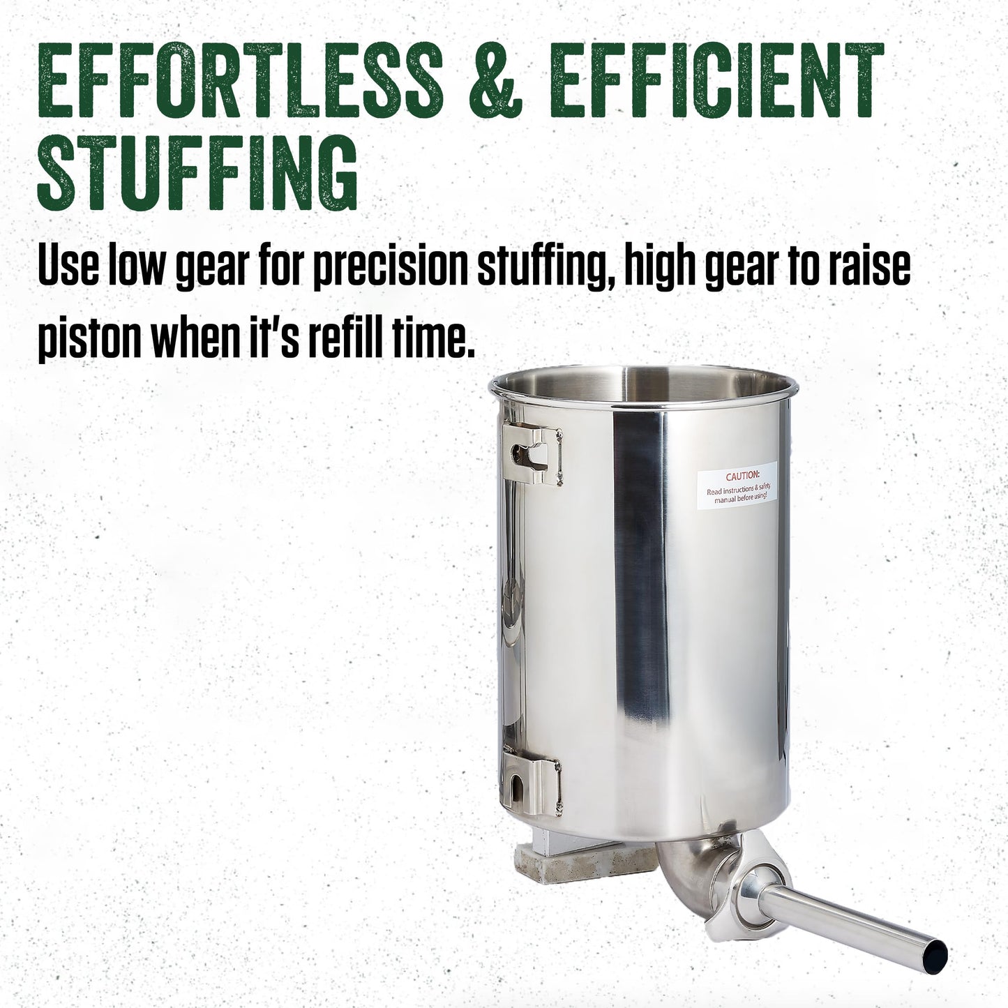 LEM Big Bite Dual Gear 25lb Sausage Stuffer with 2 Speeds