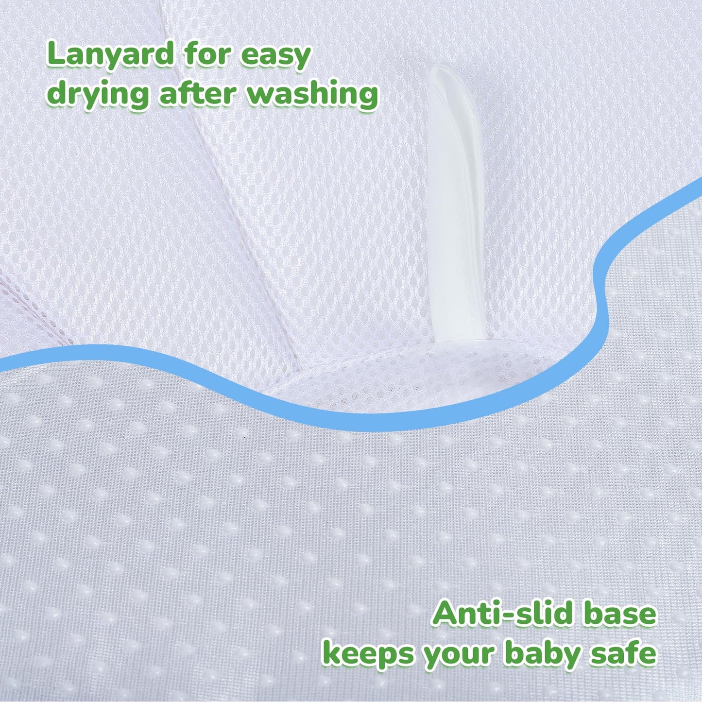 YooxArmor Baby Bath Pad for Infant Bathtub Sink, Non-Slip Flower Bathtub for Infants 0-6 Months, Soft Baby Sink Bath Cushion for Babies Bath Time, Newborns Bath Essentials Must Haves-Turtle