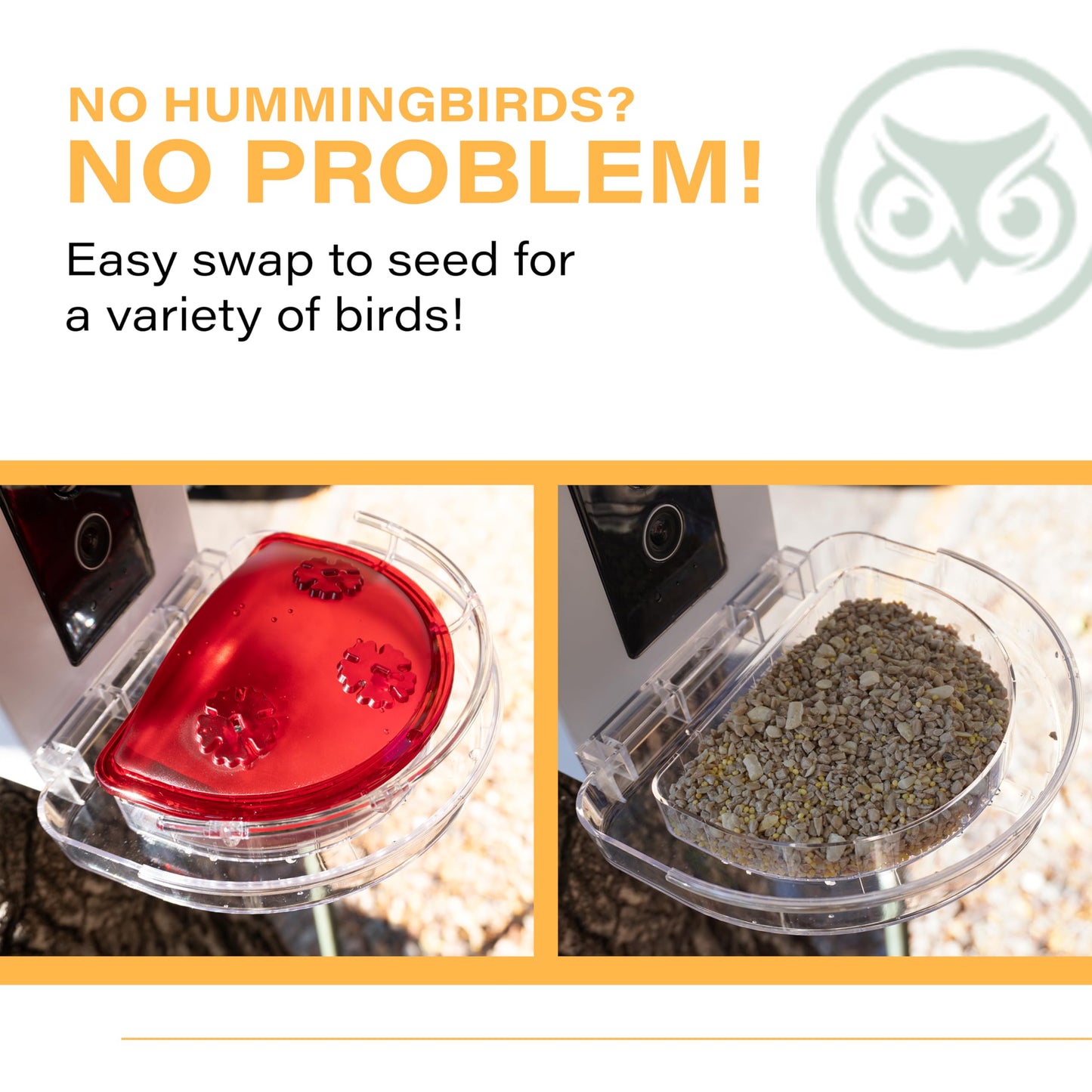 Quick Setup Smart Solar Hummingbird Feeder with Camera 1080P 2MP High-Def and WiFi AI Bird Identification Birdfeeder, Ant Guard Moat, Squirrel Alarm, Removeable Tray, Identifies 10,000+ Birds