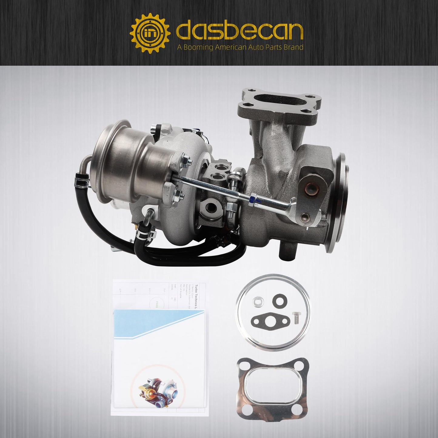 Dasbecan 667-206 Turbo Turbocharger Kit TD025 Compatible with Chevy Cruze 2016-2019, Chevy Malibu 2016-2023, Chevy Trax 2019, Buick Encore 2017-2019 Replace# 12639941