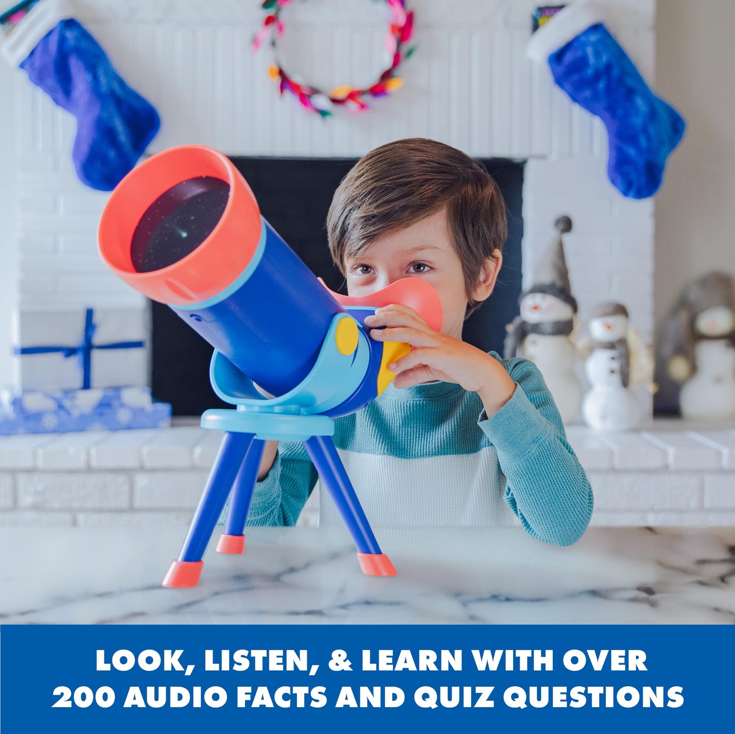 Educational Insights GeoSafari Talking Space Explorer featuring Emily Calandrelli - Toy Telescope for Kids, Toddler Space Toys, Beginner STEM Learning, Science Toys for Boys & Girls Ages 4+