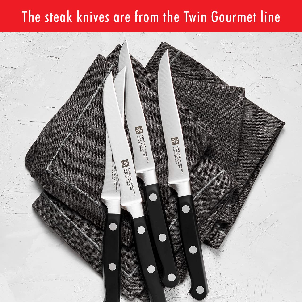 ZWILLING Professional S 18-Piece Knife Block Set, Chef Knife, Serrated Utility Knife, Steak Knife Set, Black