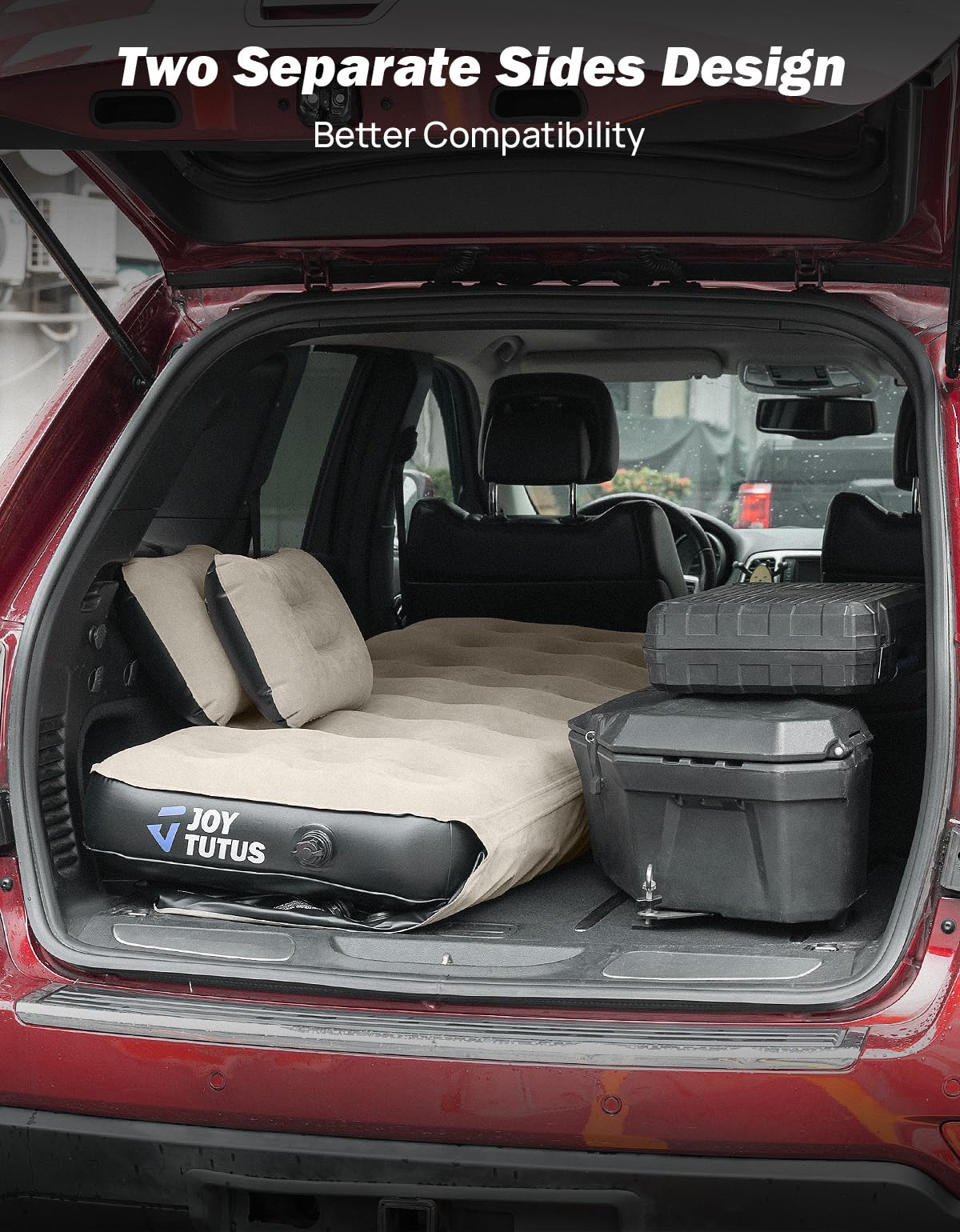 4.6'x6.6' Roof Rack Pull-Out Sun Shade+Foldable Mattress