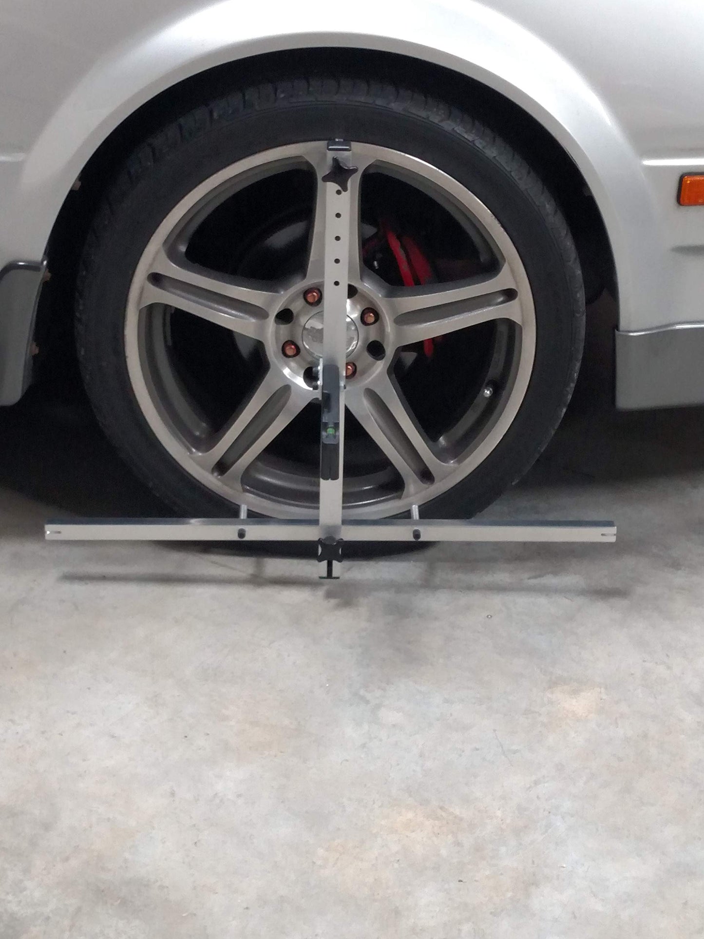 QuickTrick 4th Gen Pro Portable Wheel Alignment Kit (13-22" Wheels) - Silver Digital Automatic LEVEL Alignment System