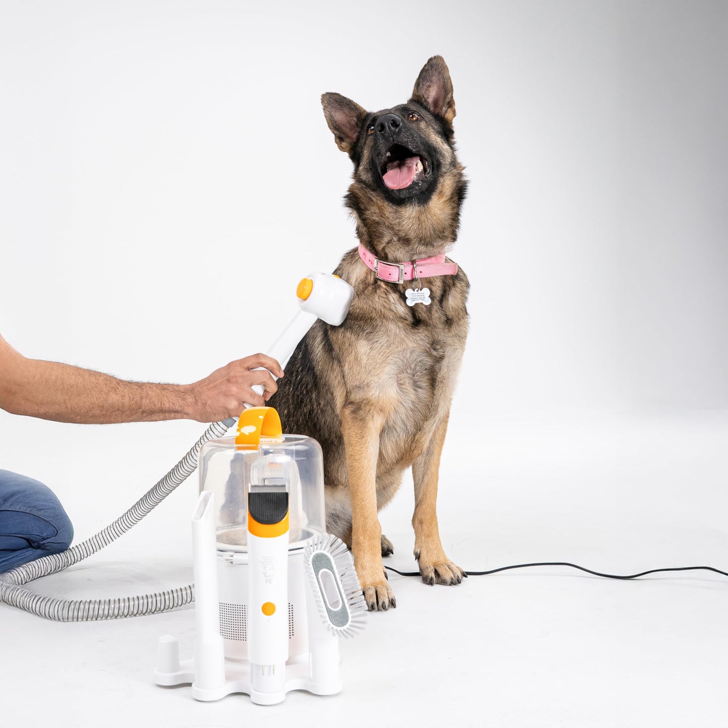 Helios Pet Deluxe Grooming Vacuum Cleaner - All-in-One Trimmer, De-Shedding & Cleaning System for Dogs & Cats