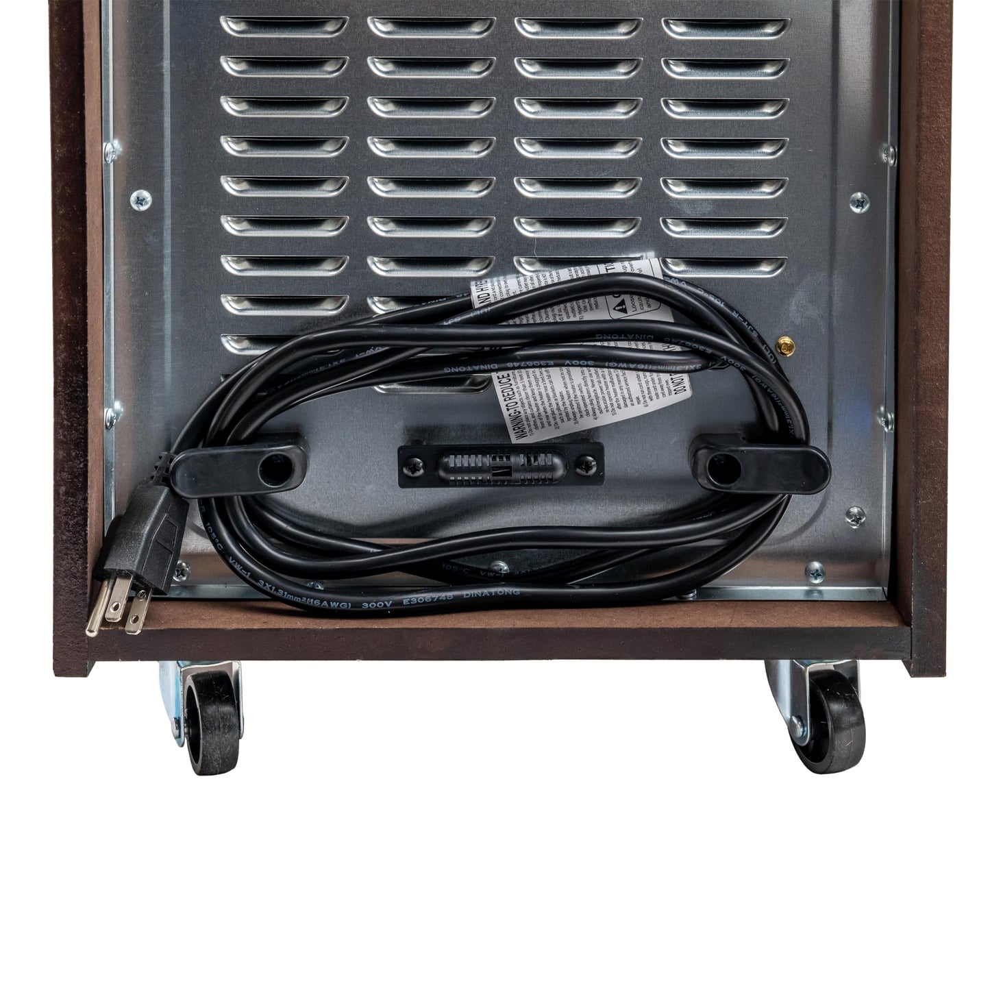 EZ-HEAT 1,500-Watt 18 inch Cabinet Space Heater with Remote Control, USB Charging Ports, Timer Function, Tip Over Switch & Overheat Protection, MT0018N8