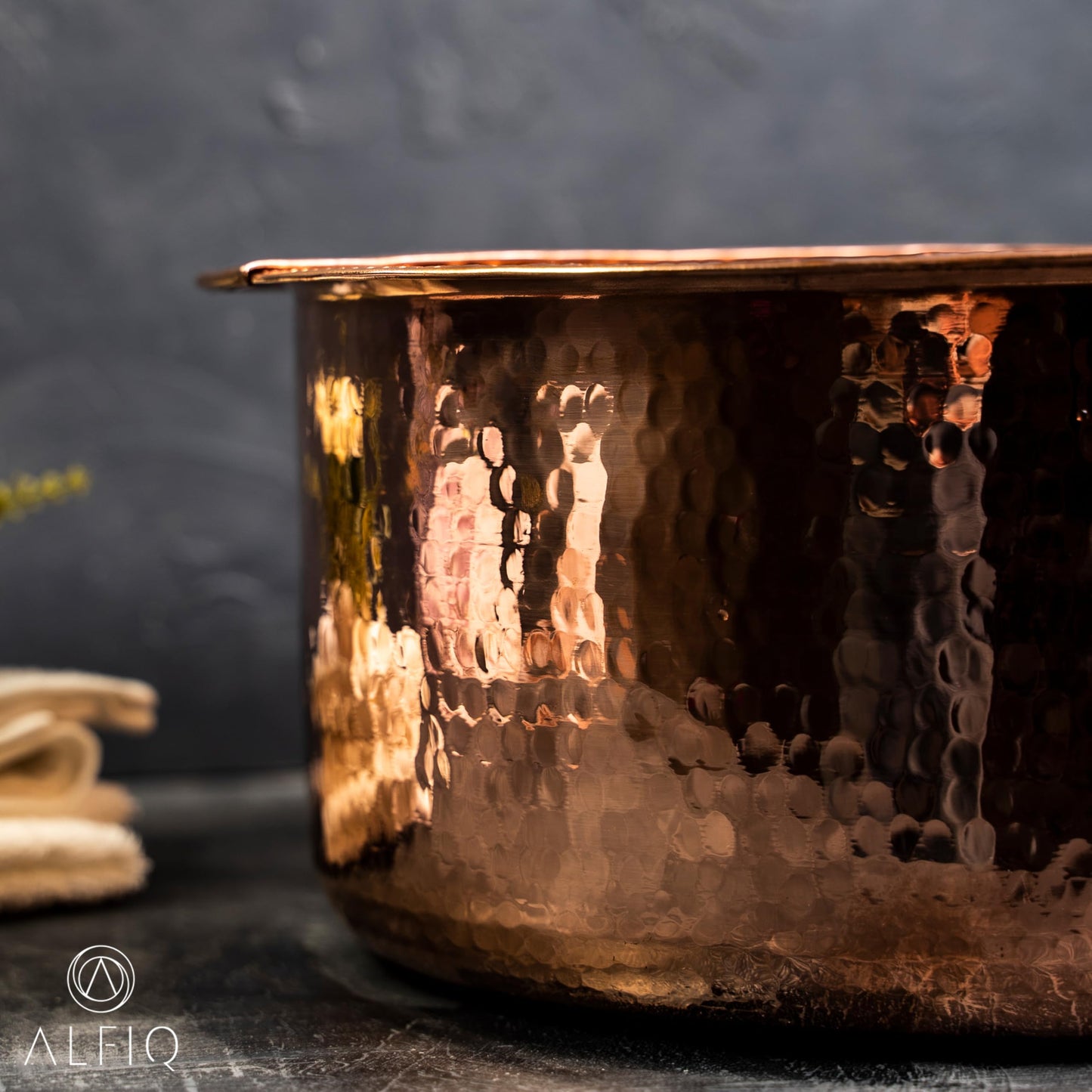 100% Solid Copper Foot Bowl with Removable Footrest – Hand Made Large Relaxation Pedicure Basin (10-20" Sizes) for Spa & Pedicure (18 Inches)