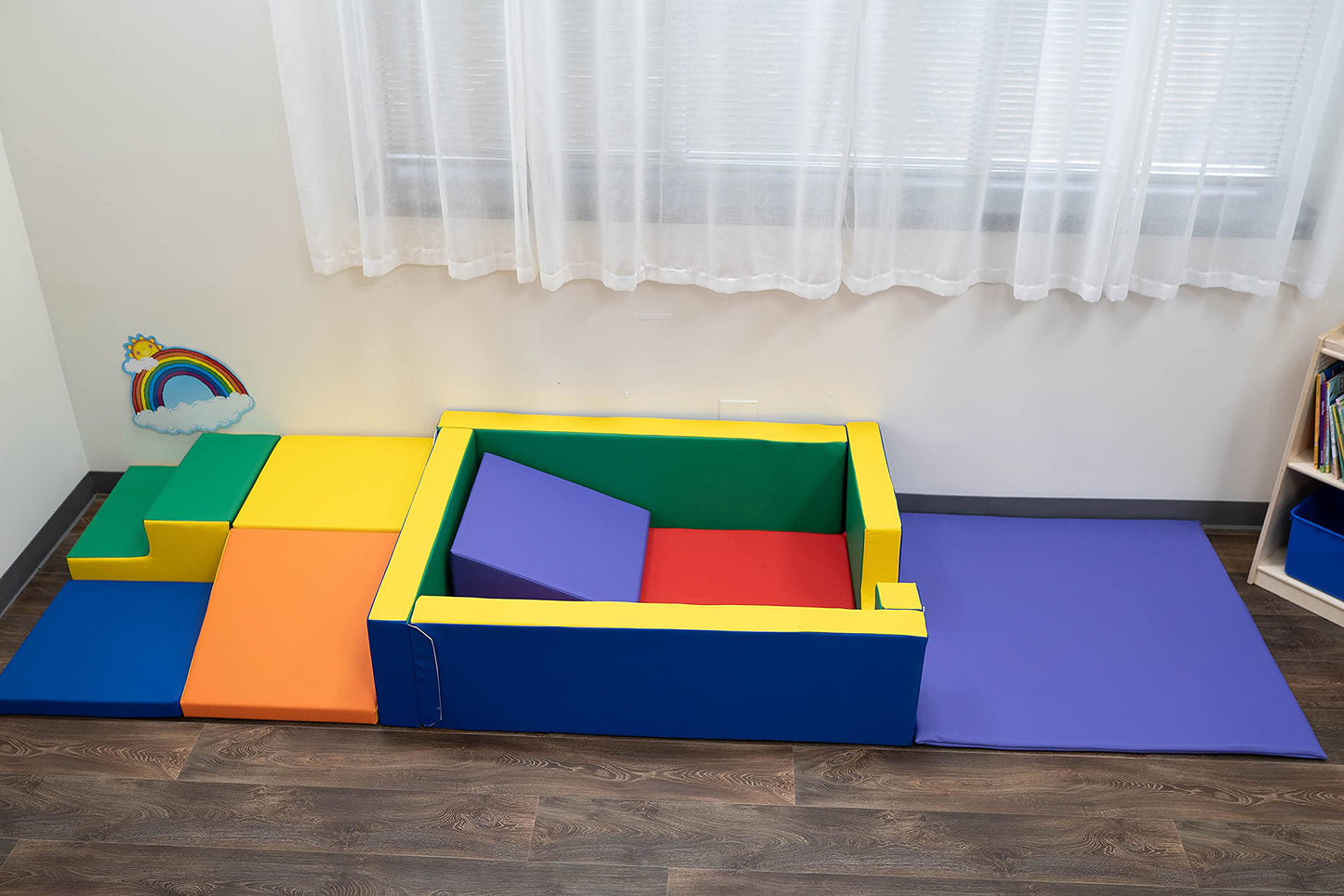 Children's Factory Adventure Center, Primary, CF805-305, Toddler Climber, Baby Play Yard, Kids Indoor Play Equipment for Nursery, Preschool or Daycare