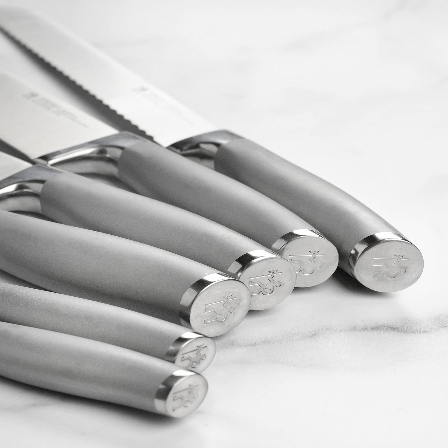 Henckels Forged Modernist 20 Piece Self Sharpening Knife Set - Black Knife Block