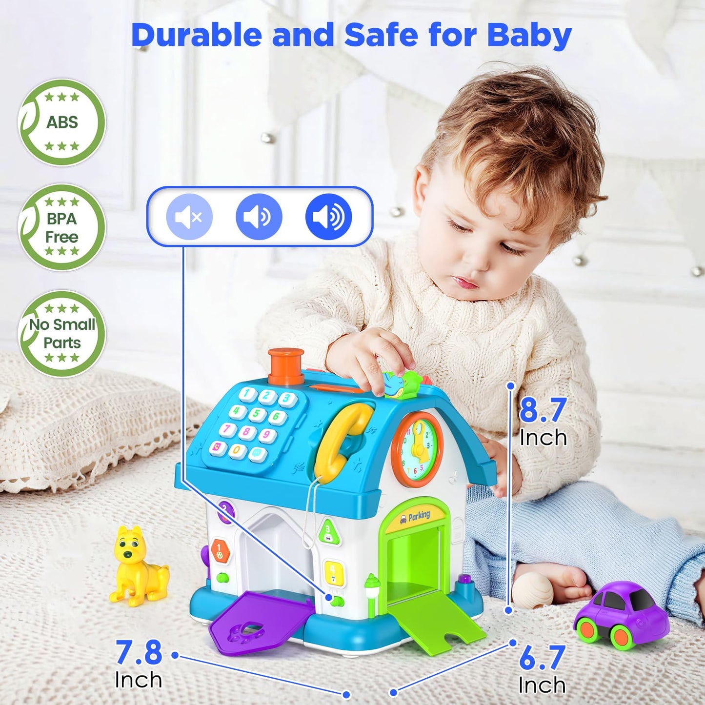 Vahome 14-in-1 Montessori Toys for 1 Year Old Boy Gifts, Musical Educational Baby Toy 12-18 Month, First Birthday Gift for One Year Old Boy Girl, 1st Present for Toddler 1-2 Age
