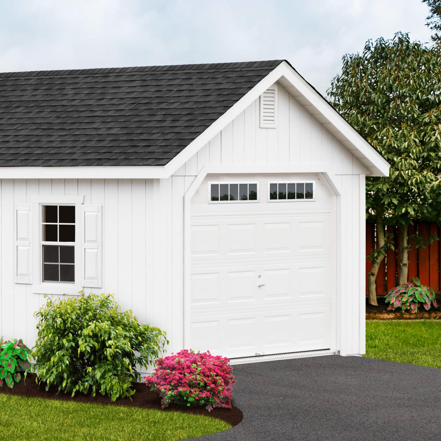 Melkus Shed Window 12"x30" 2 Pack Transom Window Fixed Design with Tempered Glass, Perfect for Shed, Chicken Coop, Barn, Greenhouse, Garage, Playhouse, Storage Room, White