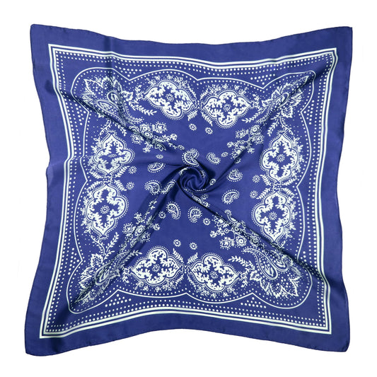Satin Head Scarf - 27.5 Inches Silk Bandana Hair Wrap Square Scarf for Women & Girls