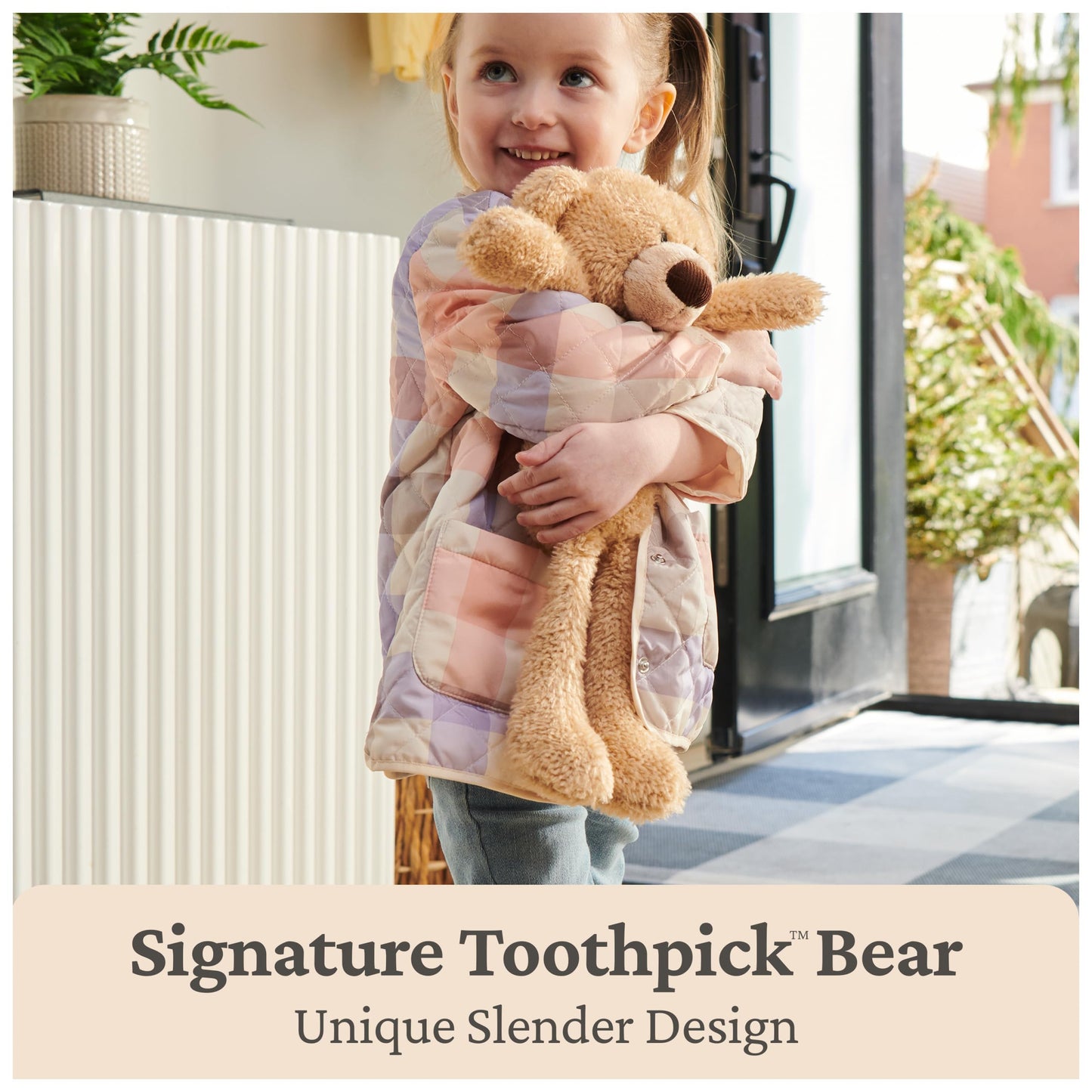 GUND Toothpick, Classic Teddy Bear Stuffed Animal for Ages 1 and Up, Beige, 15”