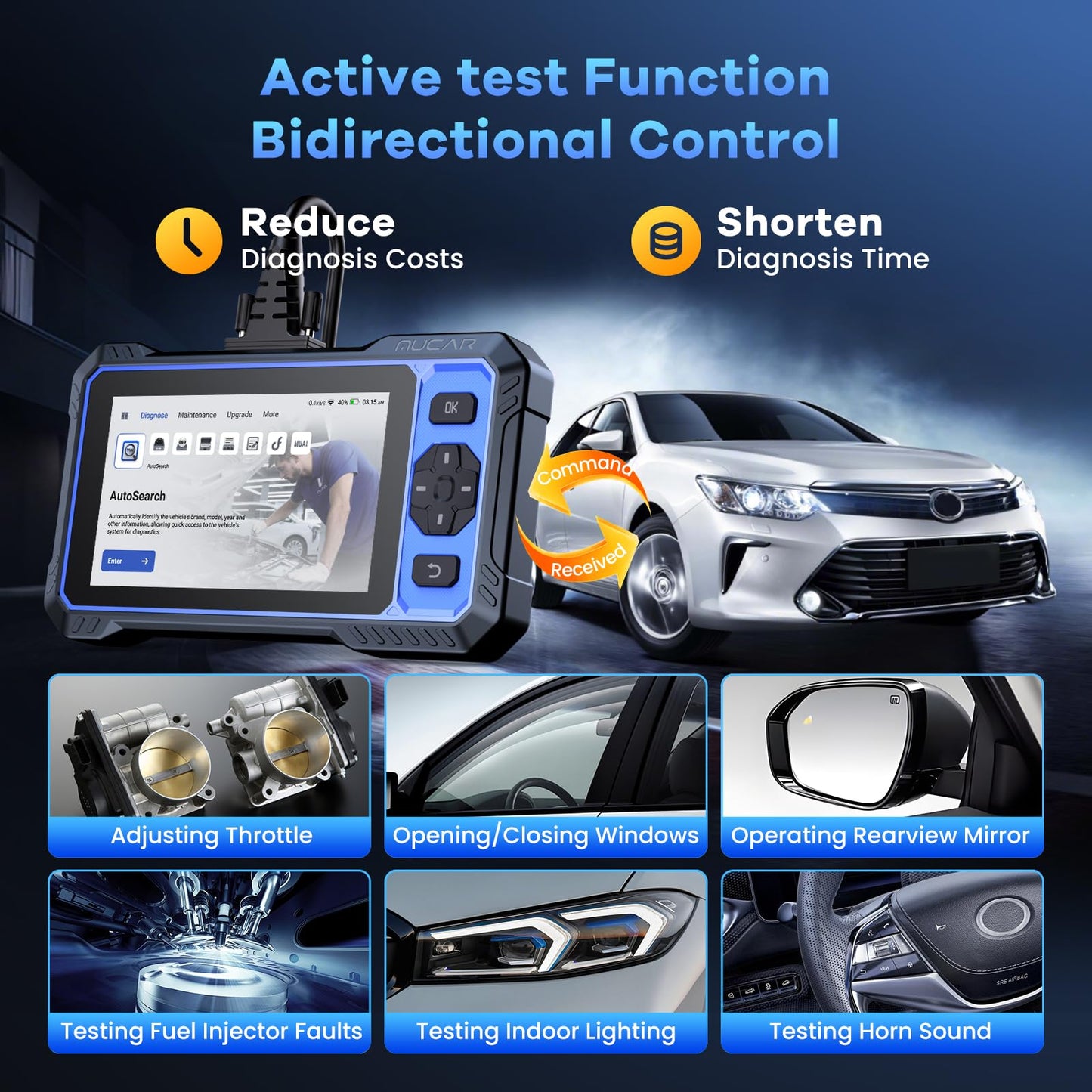 MUCAR 682 + BT200 OBD2 Scanner Diagnostic Tool