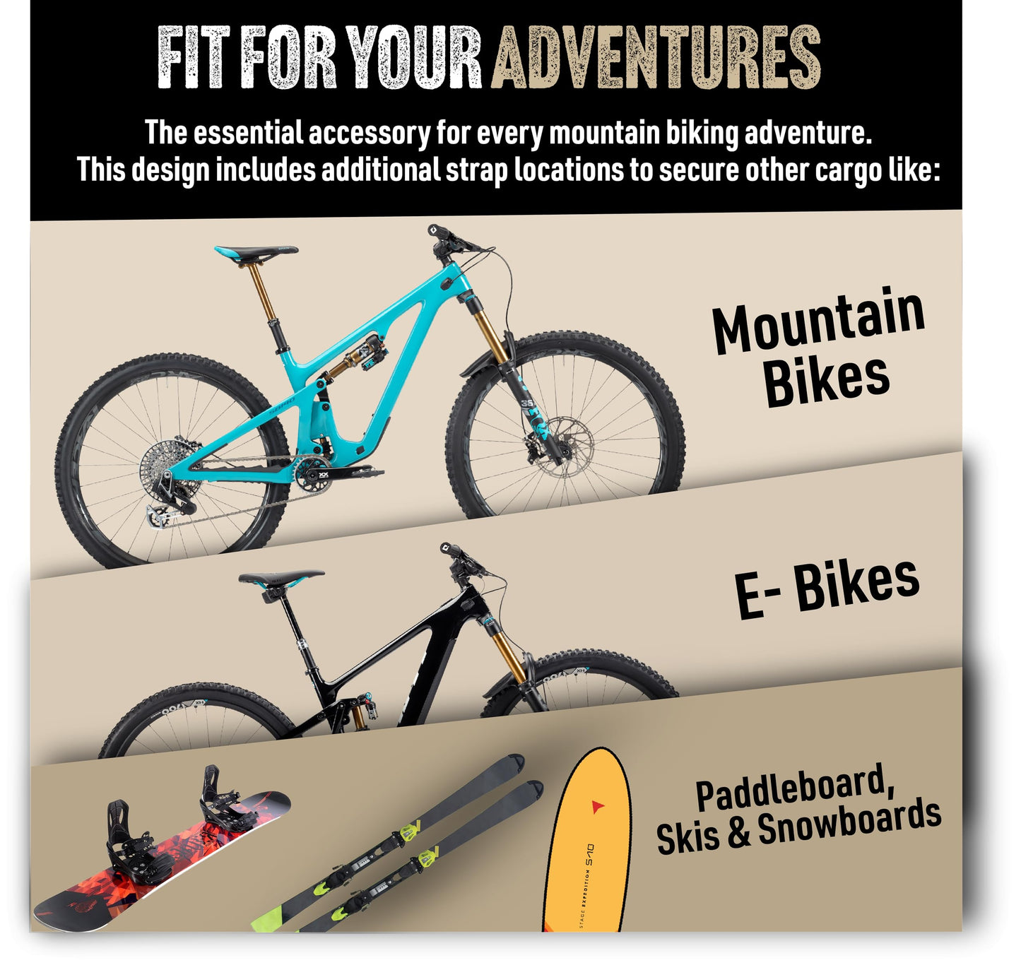 Send It. High Roller Tailgate Bike Pad V2 – Tailgate Pads for Trucks – Truck Bike Pad – Accessories for Mountain Bikers, BMX Bikes, Ebikes & More (Compact)