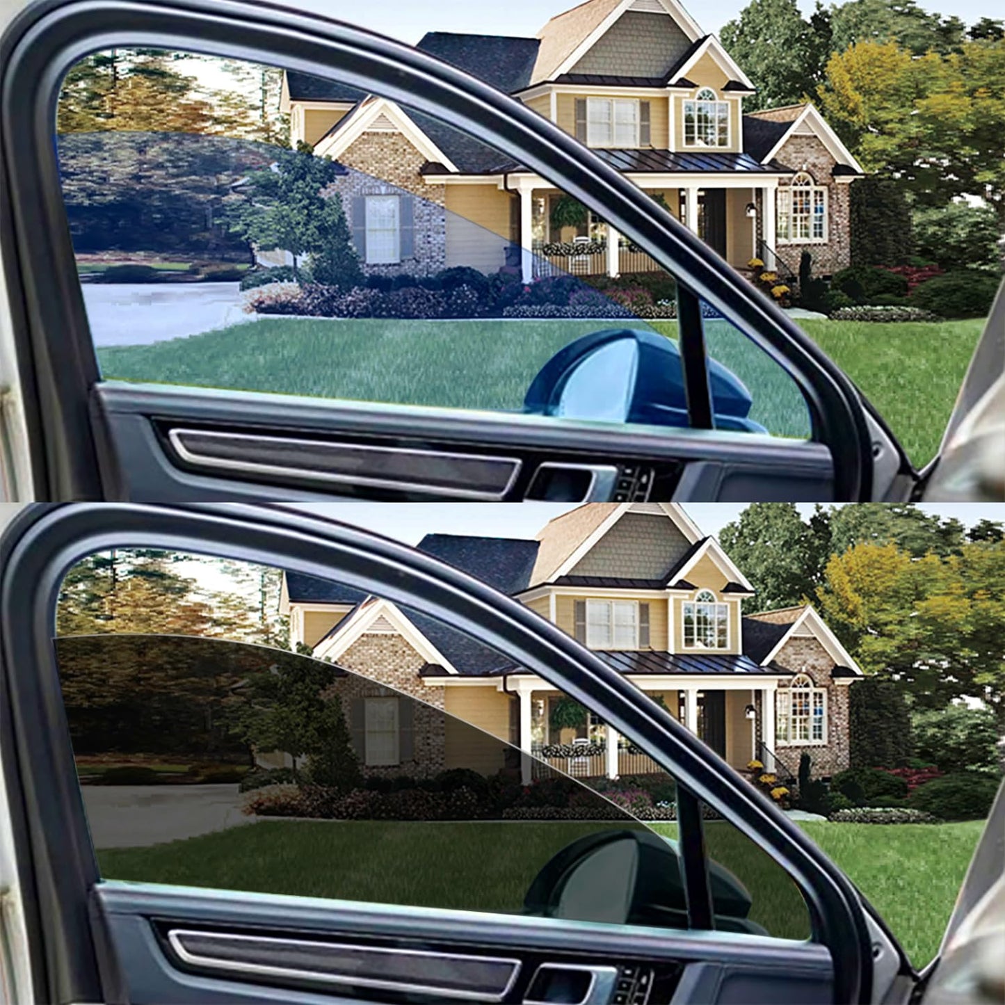 Detachable car Side Window tinting, UV Protection, Sun Protection, Privacy, Snow Blindness, Light Transmission 33% (2019-2025 Model Y Front)